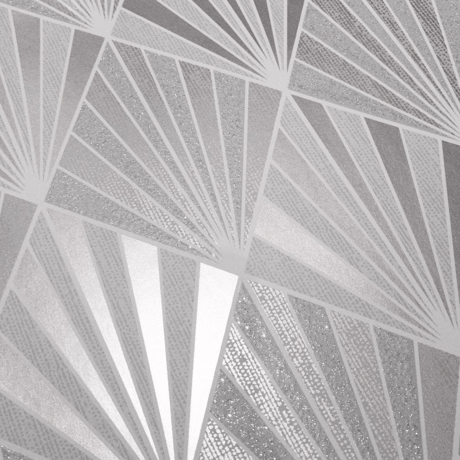 ASTER GEOMETRIC WALLPAPER GLITTER METALLIC SILVER MURIVA 156101 eBay