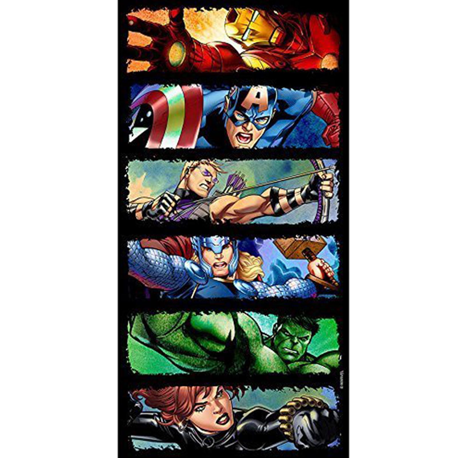 Marvel Diseño 100% Cotton Playa / Toallas de Baño Poncho Superhéroes
