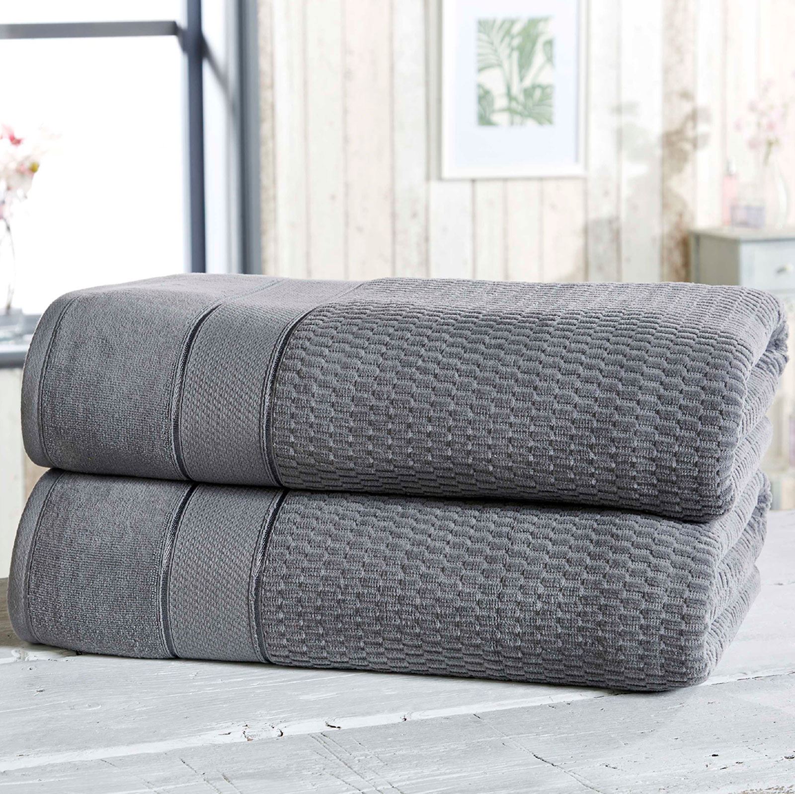 Royal Velvet 2 Piece Towel Bale Luxury Bath Sheets 100 Combed Cotton