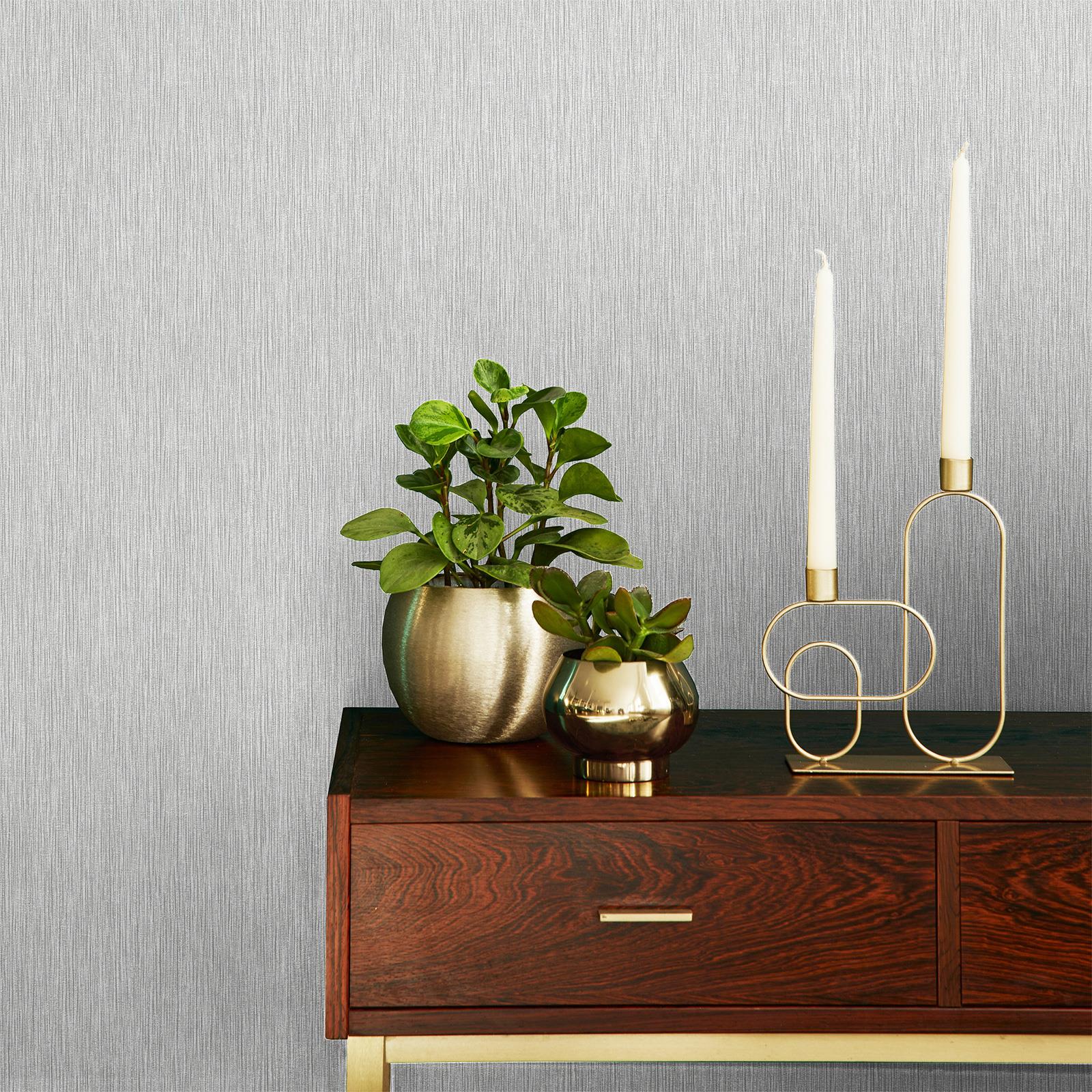Belgravia Amara Plain Textured Lines Vinyl Wallpaper Soft Sheen