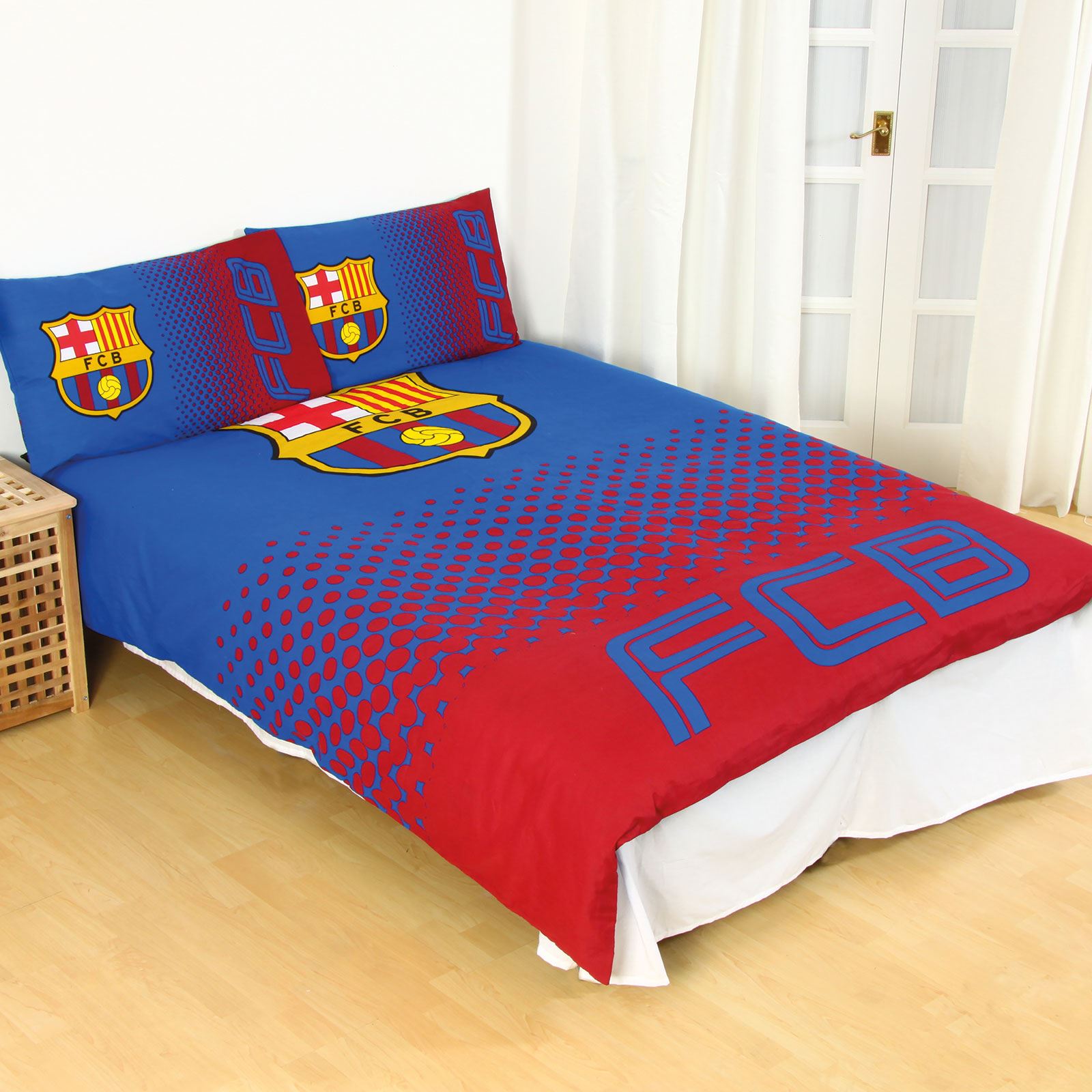 OFFICIAL FOOTBALL FC 'FADE' SINGLE & DOUBLE DUVET COVER ...