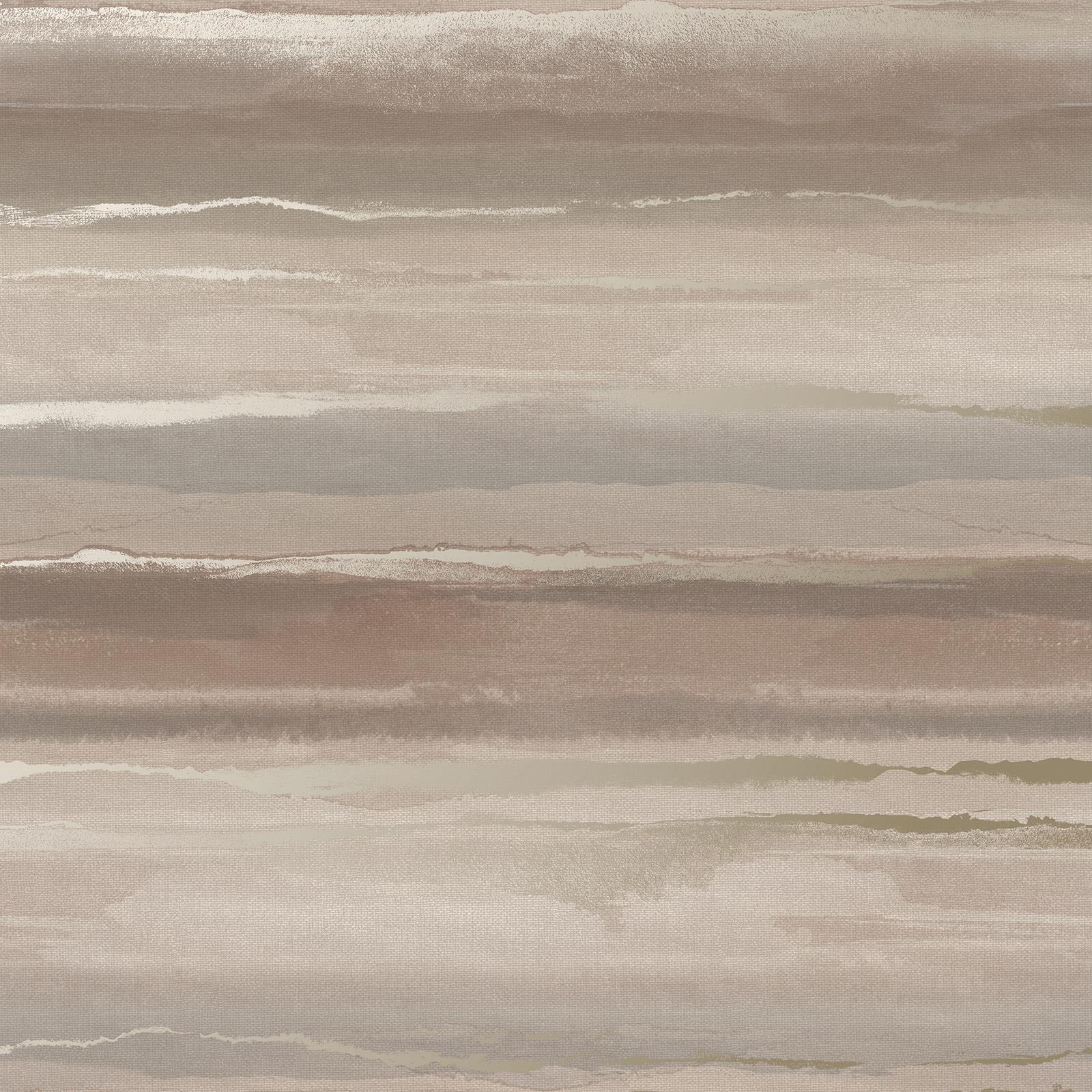 Design Library Mirage Horizon Wallpaper Calm Metallic Layers Stripes - 4 Colours - Picture 15 of 17