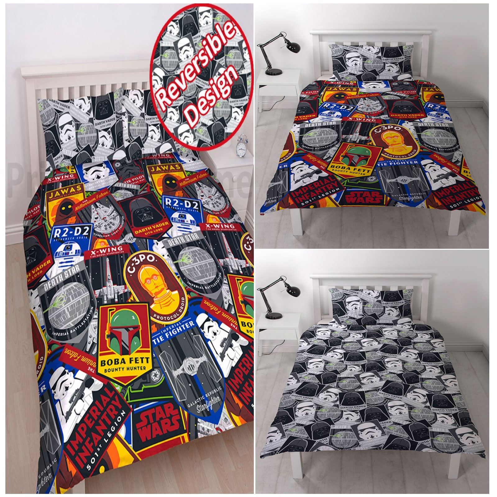 Home Garden Bedding Star Wars Force Single Double Duvet And