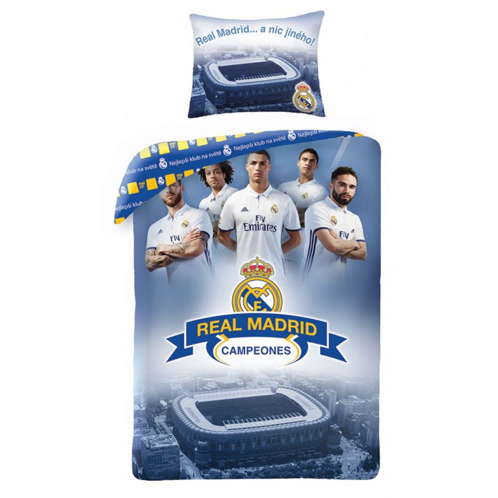 REAL MADRID BEDDING ACCESSORIES FOOTBALL DUVET COVERS, TOWELS