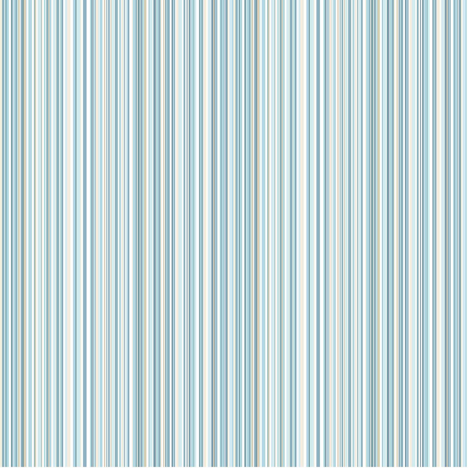 COLOROLL MARTEZ STRIPE WALLPAPER MULTI BLUE AND GREY FEATURE WALL DECOR
