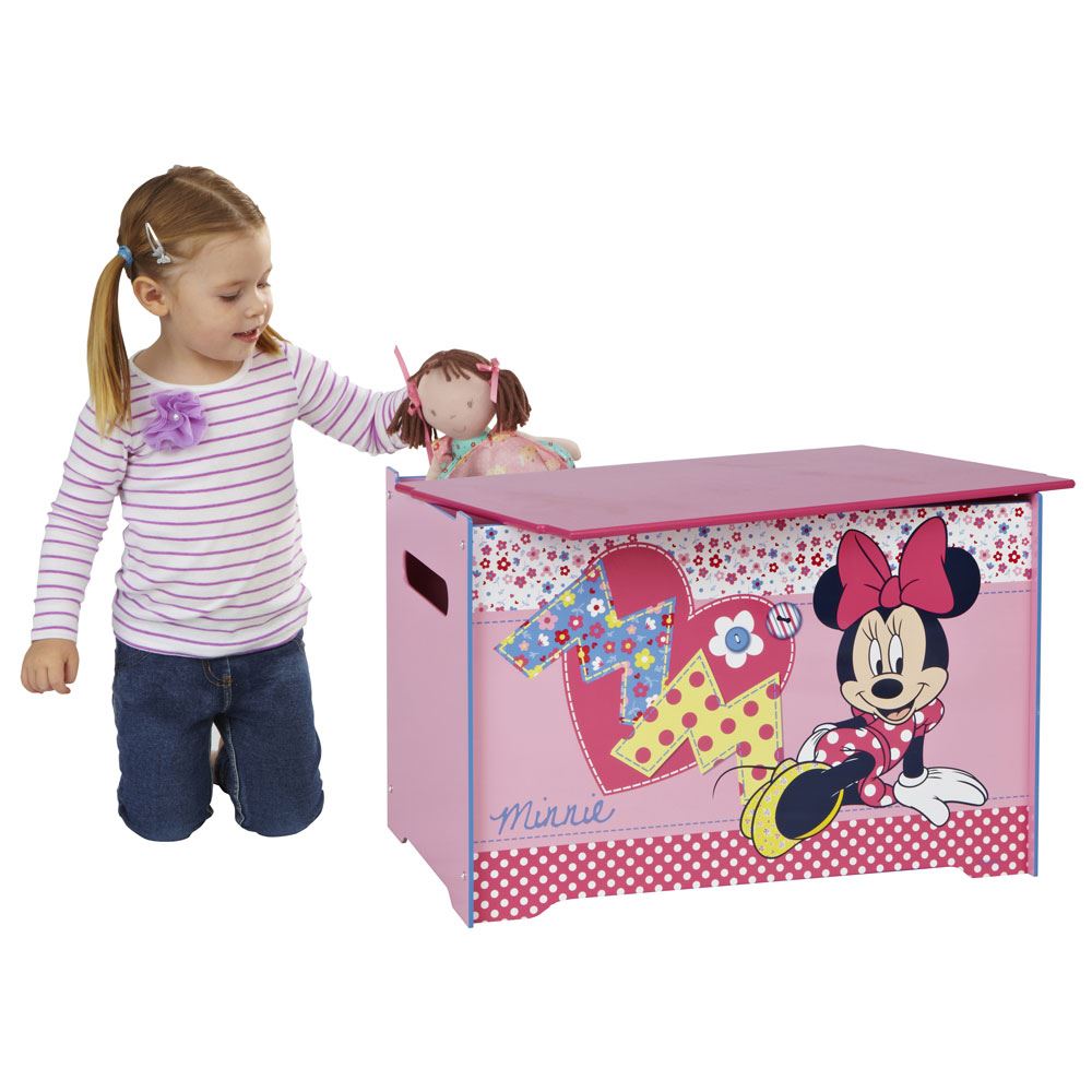 CHARACTER & DISNEY TOY BOX BEDROOM STORAGE CARS, MINNIE, THOMAS