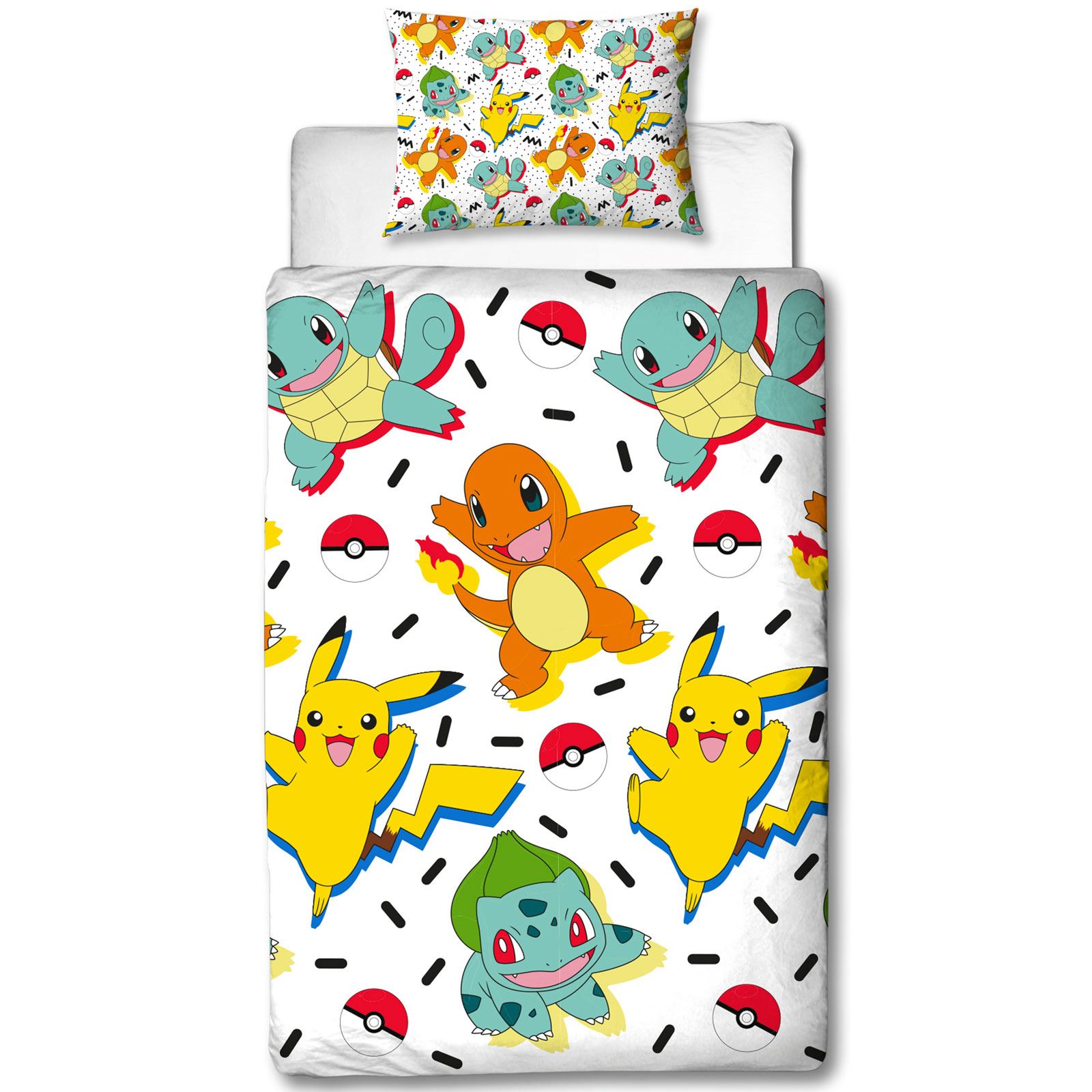 POKEMON MEMPHIS SINGLE DUVET COVER SET REVERSIBLE KIDS BEDDING eBay