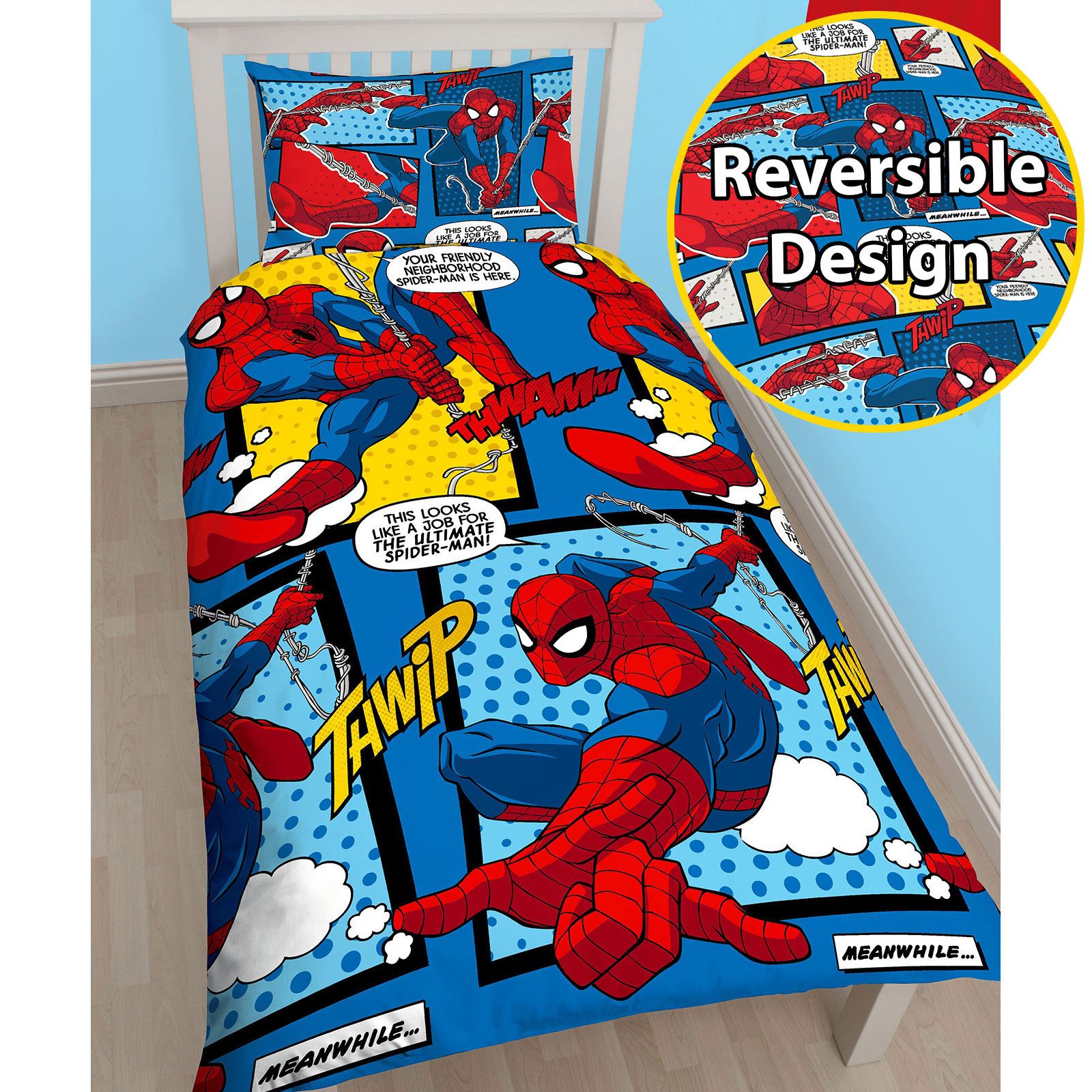 spiderman single bed set