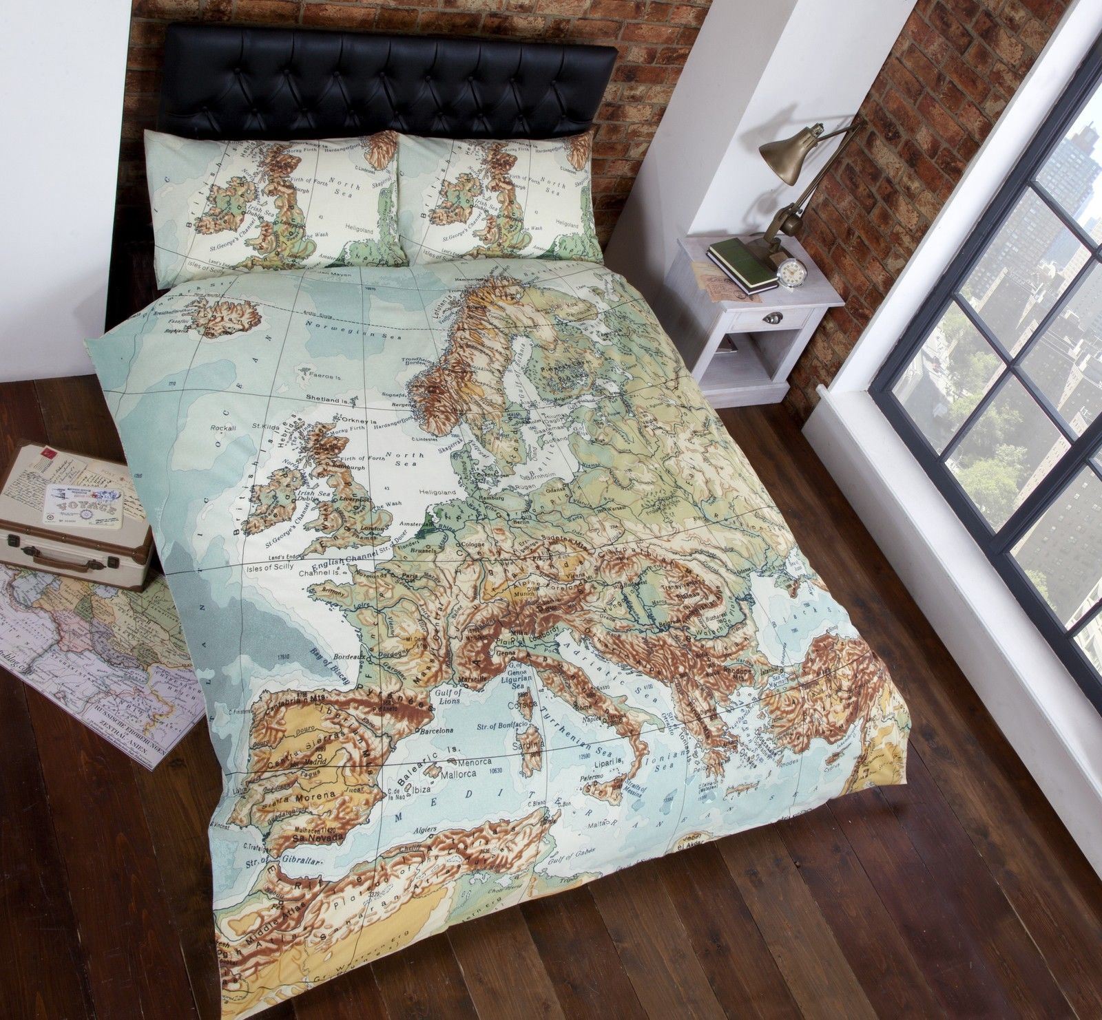 VINTAGE EUROPE MAP DOUBLE DUVET COVER NEW EUROPEAN eBay