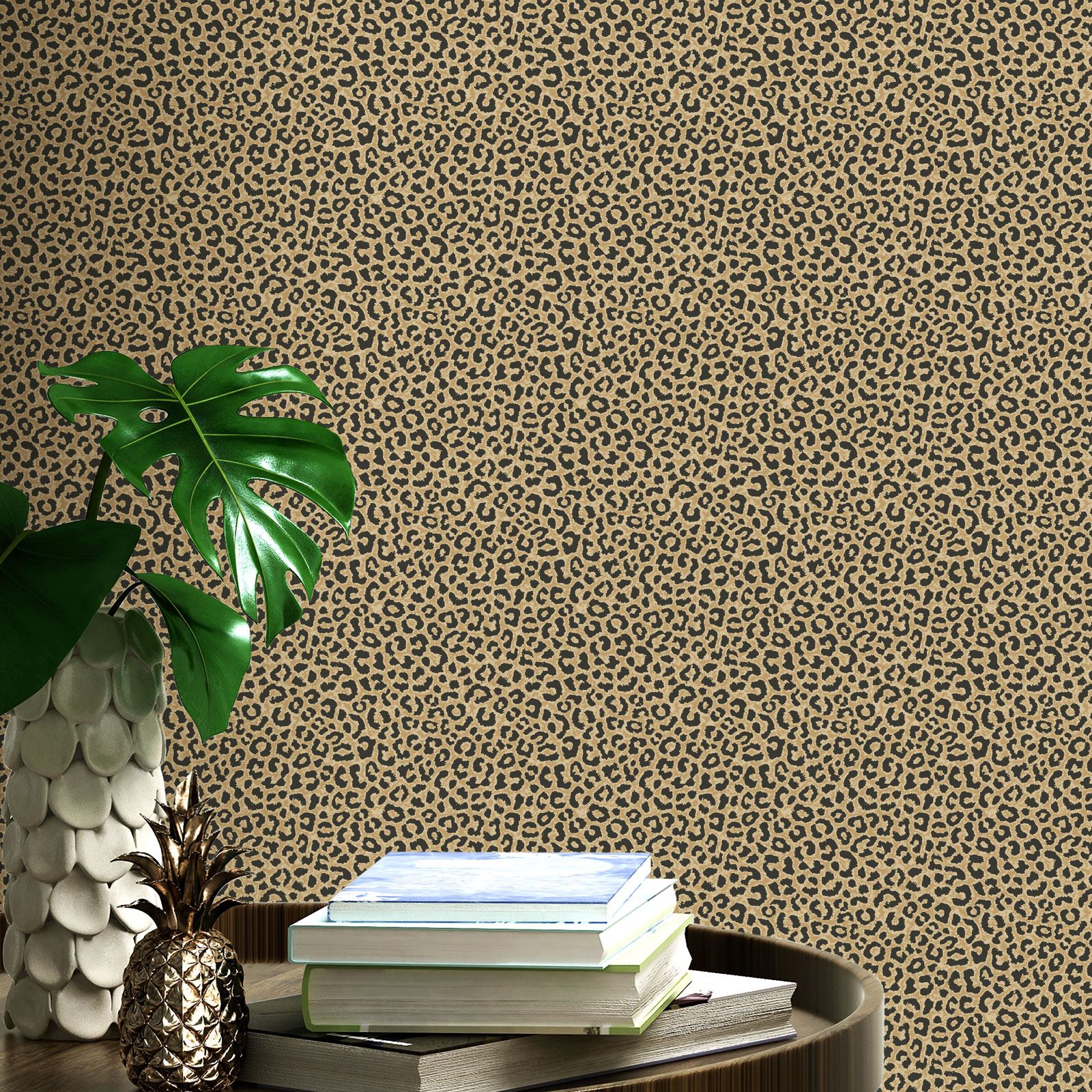 ANIMAL SKIN PRINT WALLPAPER - GLITTER METALLIC - TIGER ZEBRA SNAKE LEOPARD SPOTS - Picture 45 of 56