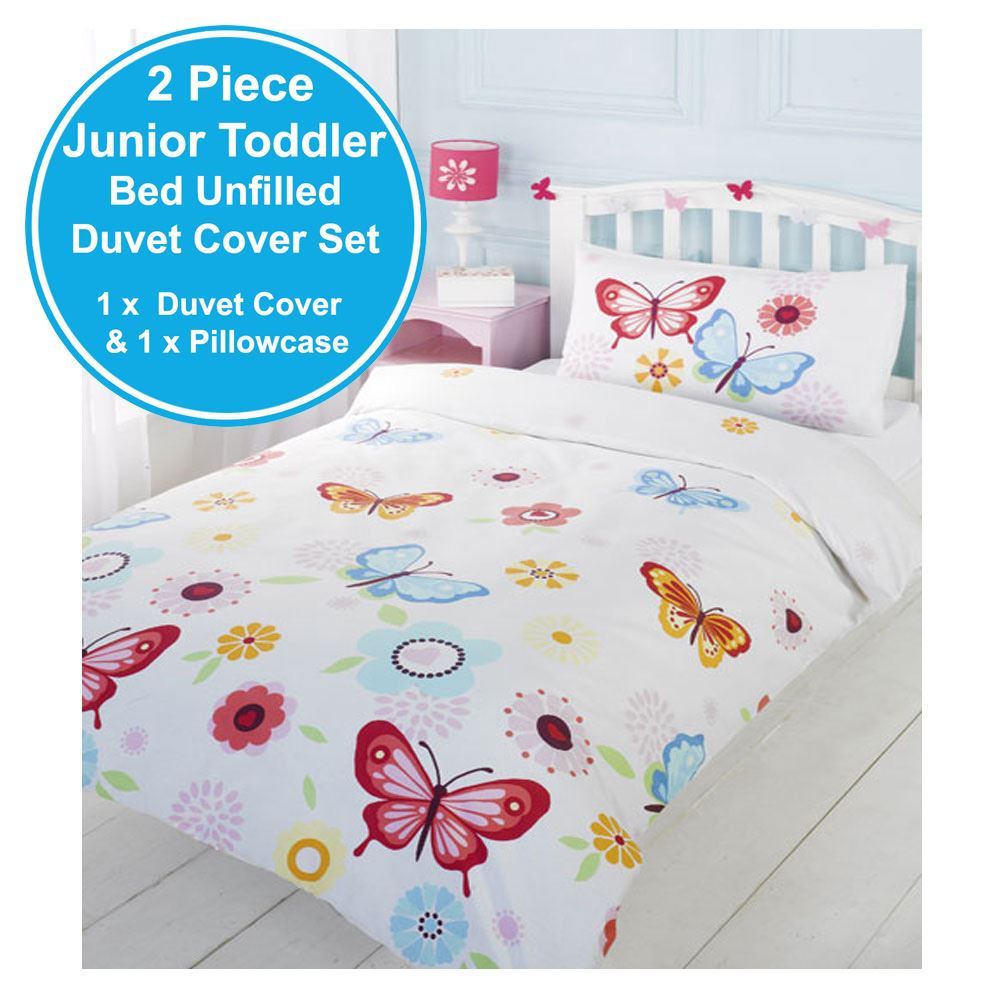 Farfalla Tende 183cm & Copripiumino Set - Singolo Junior 4 IN 1 Fascio