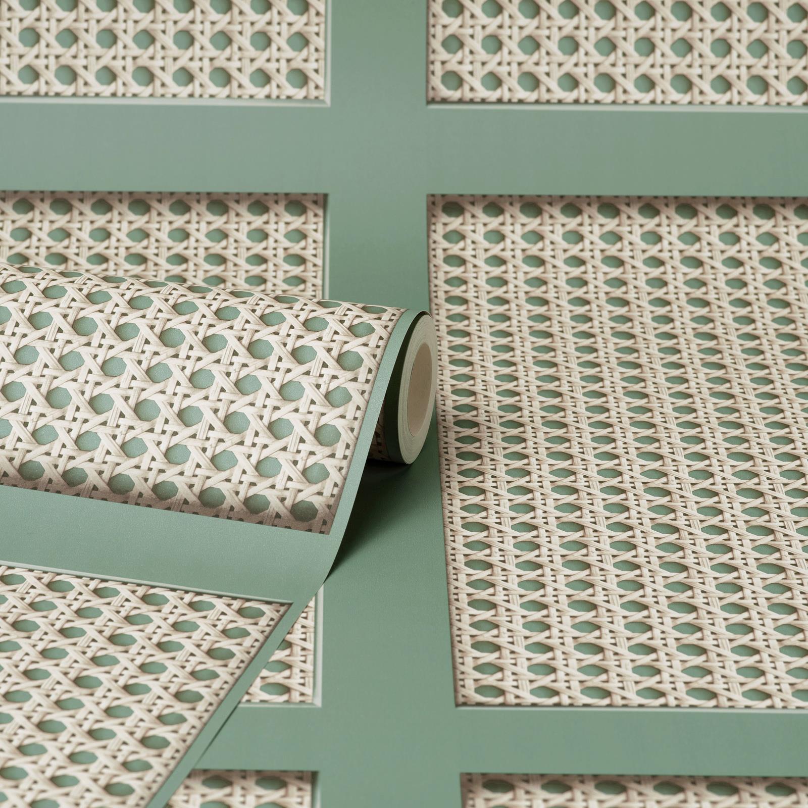 Fine Decor Cane Panel Wallpaper Wooden Mesh Paneling 3d Effect - Choose Colour - Picture 16 of 16