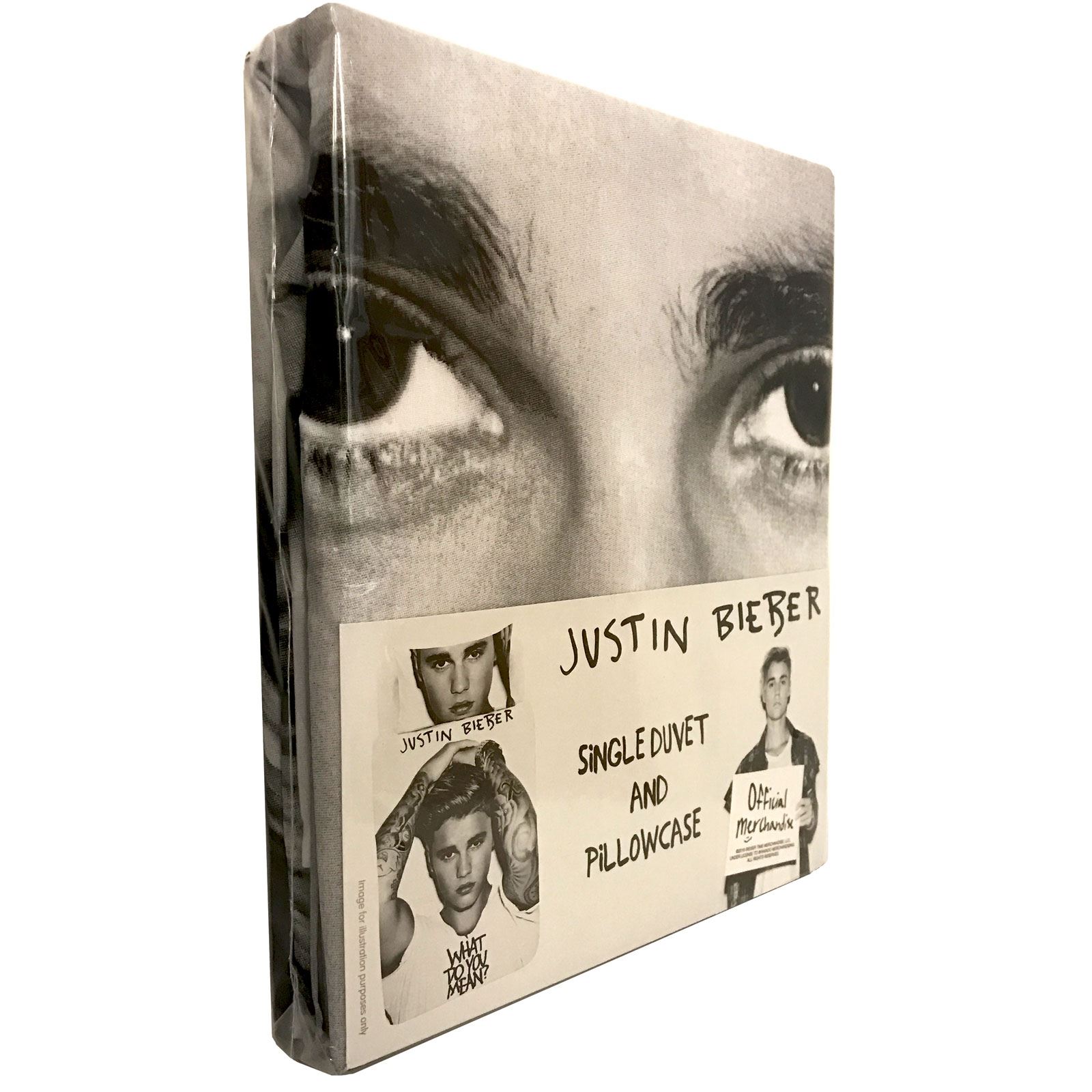JUSTIN BIEBER SINGLE & DOUBLE DUVET COVER SET WHAT DO YOU MEAN OFFICIAL