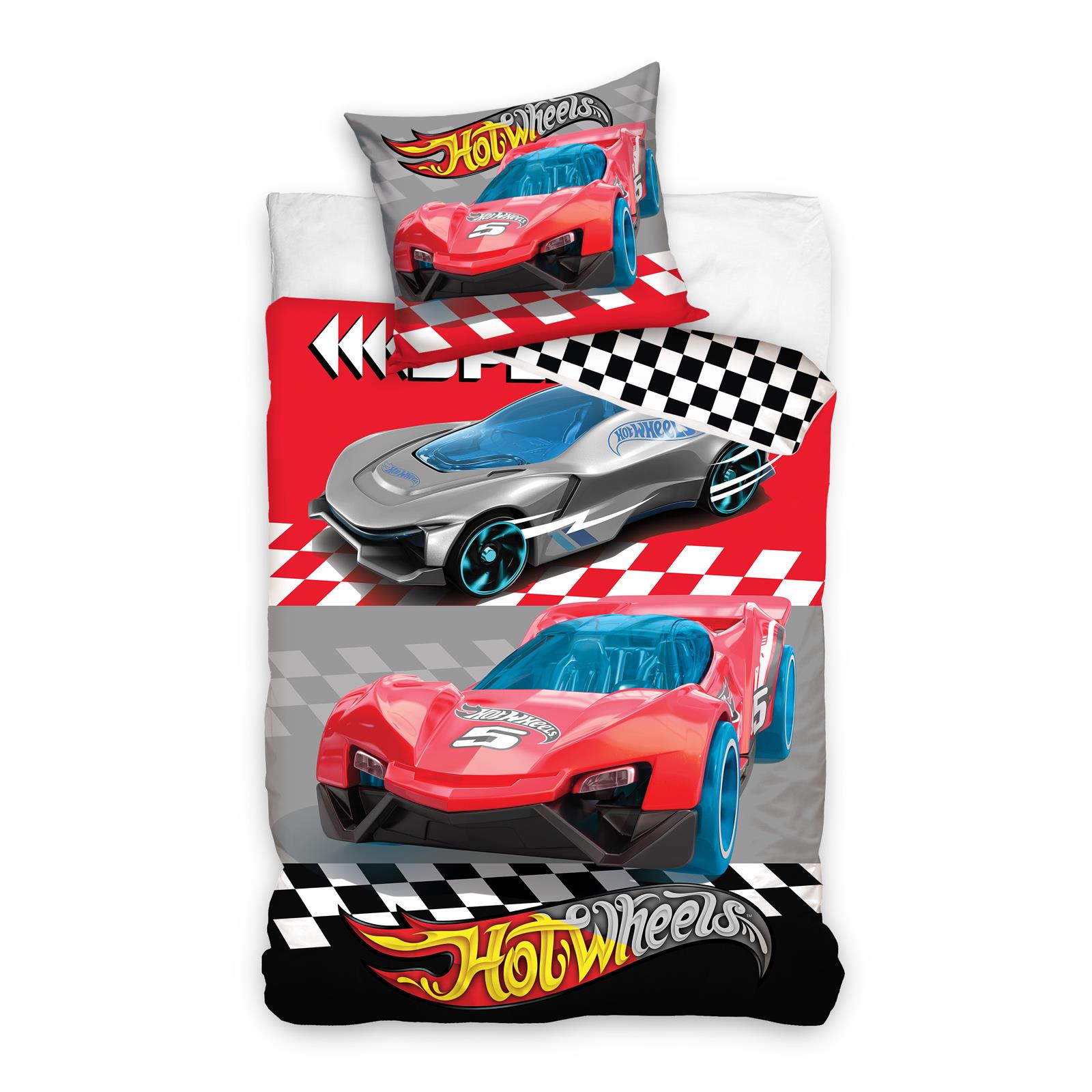 Hot Wheels Cars Single Bedding Set 100 Cotton Twosided Duvet Cover EU