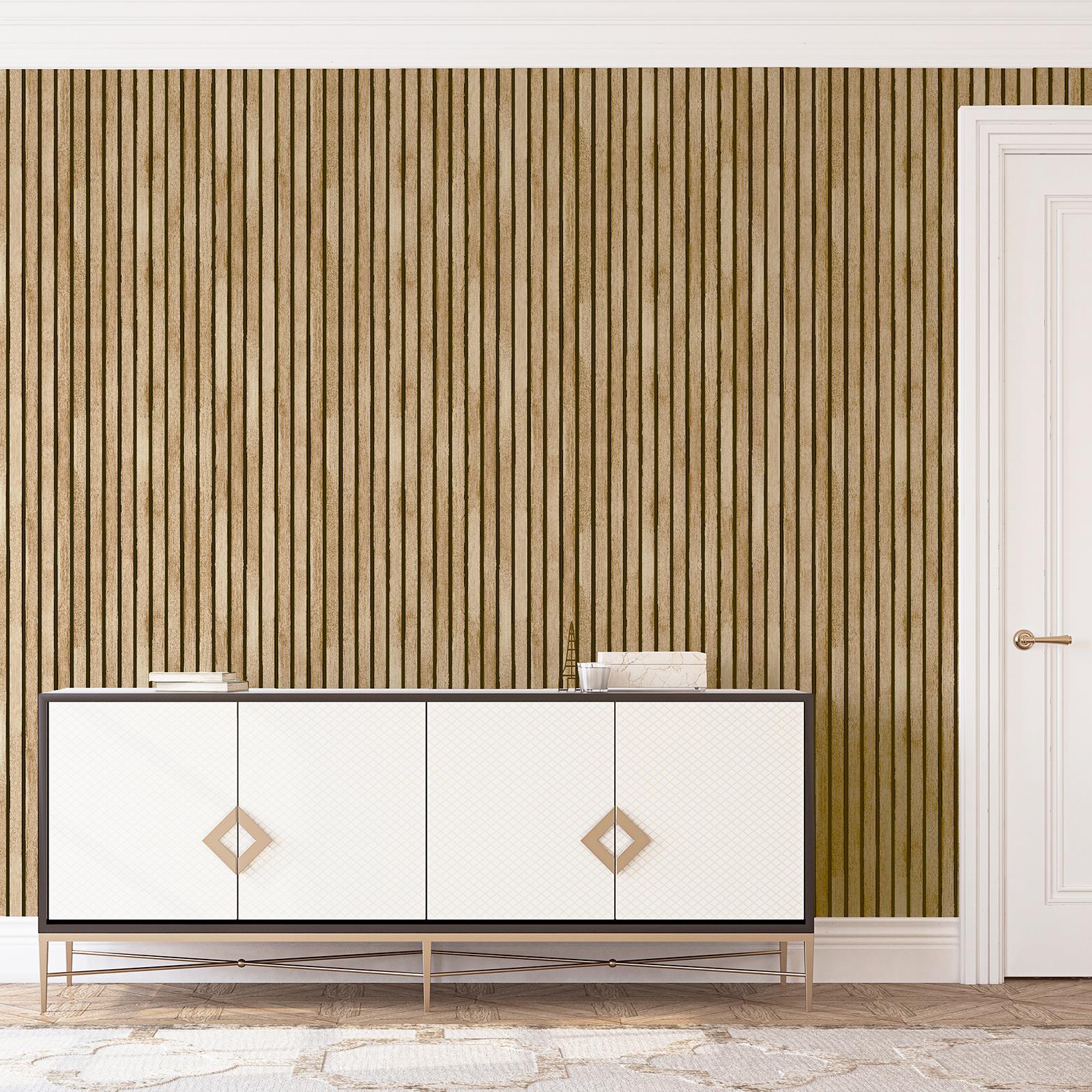 STRIPE WALLPAPER - METALLIC GLITTER ROSE GOLD SILVER COPPER & MORE - Picture 58 of 61