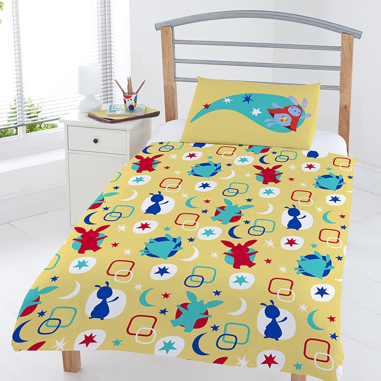 BING BUNNY JUNIOR DUVET COVER SET, PILLOW, QUILT KIDS TODDLER BOYS