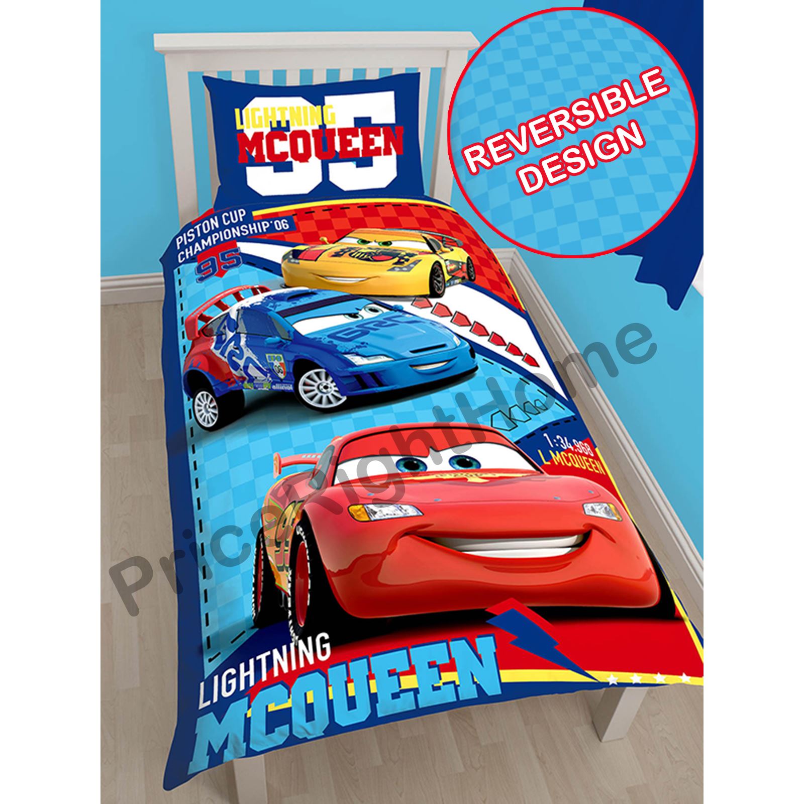 DISNEY CARS - DUVET COVERS SINGLE, DOUBLE & JUNIOR BEDDING / FITTED SHEET - Picture 14 of 29