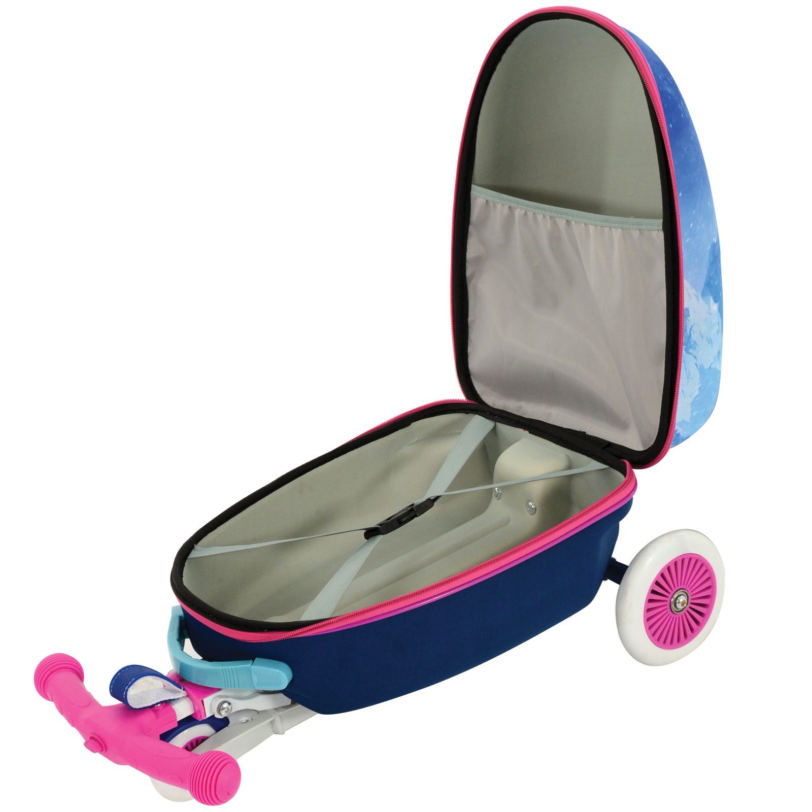 SCOOTIN' SUITCASE 3 IN 1 SCOOTER CARRY CASE TRAVEL LUGGAGE KIDS 100