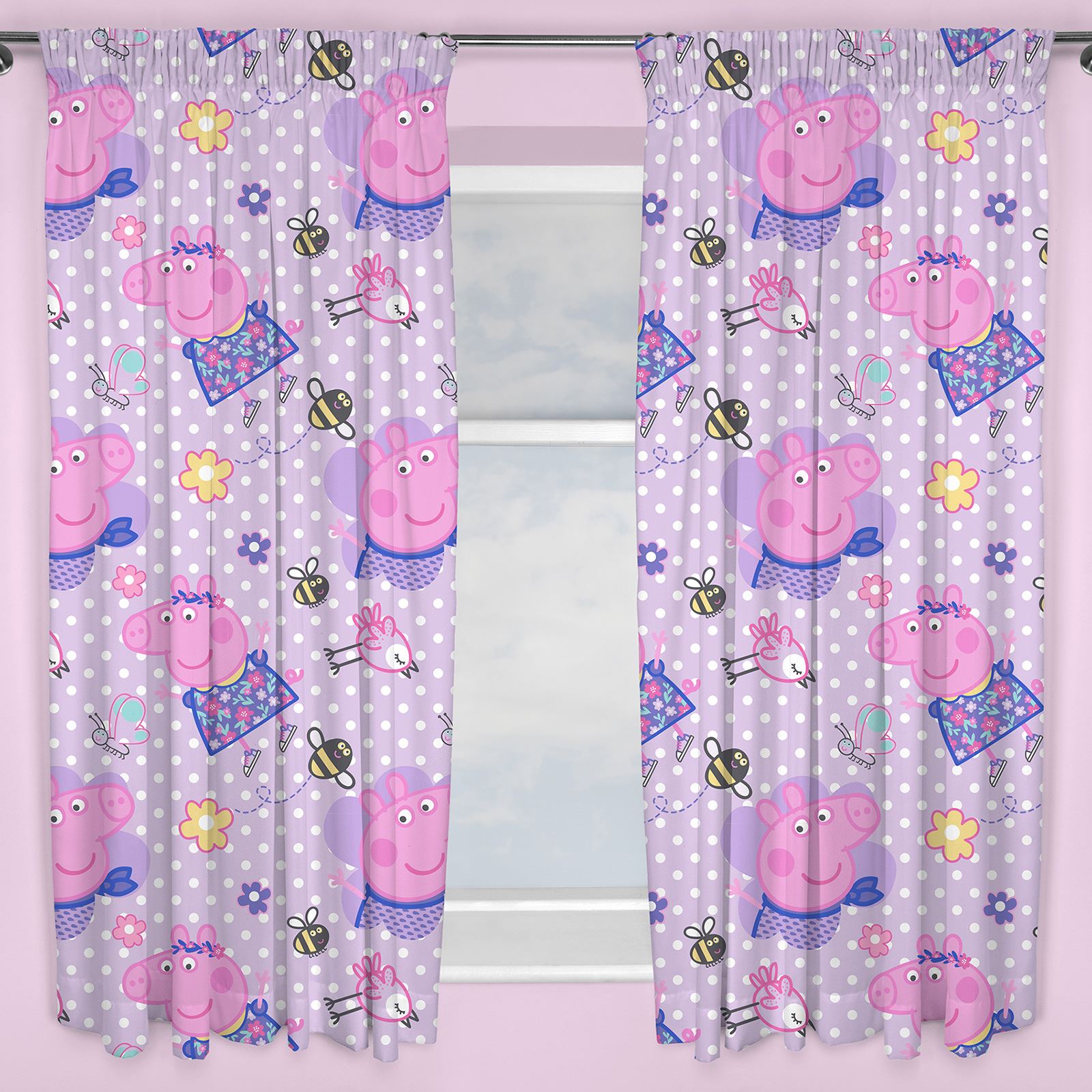 Girls Curtains 54 72 Disney Frozen Peppa Pig Pony Lol