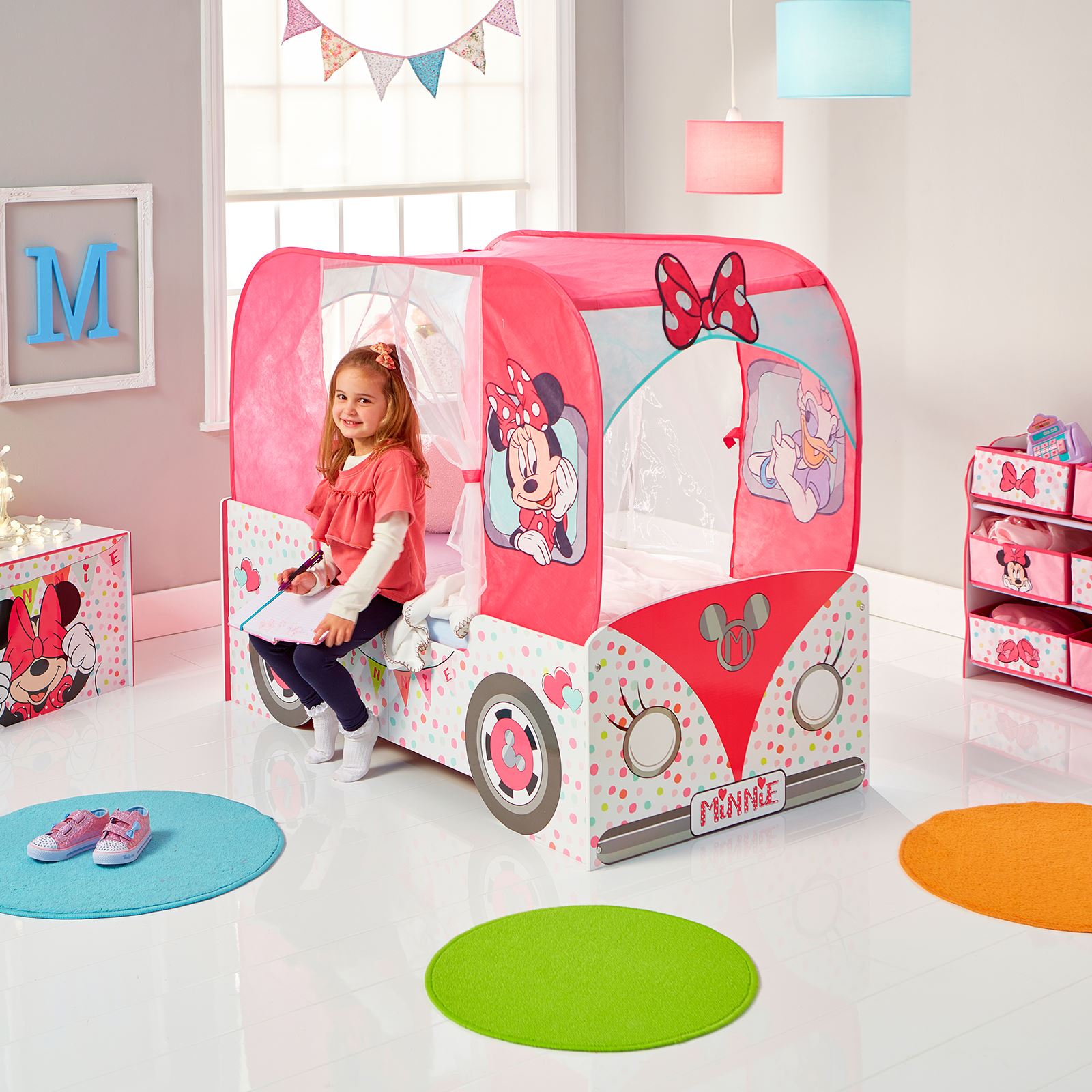 Minnie Maus Wohnmobil Junior Kleinkind Bett Mit Baldachin - Minnie Maus Wohnmobil Junior Kleinkind Bett Mit Baldachin