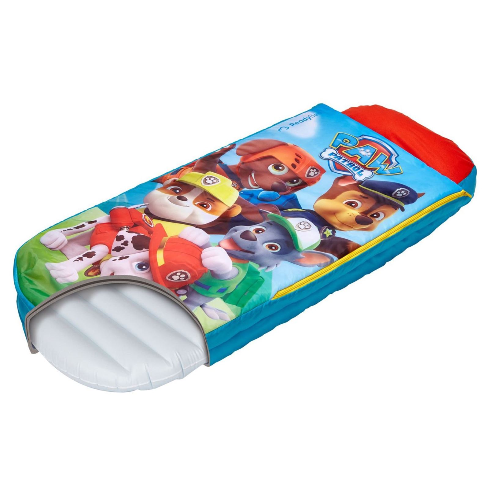 KIDS READY BED INFLATABLE SLEEPOVER CAMPING DISNEY CARS, PAW PATROL
