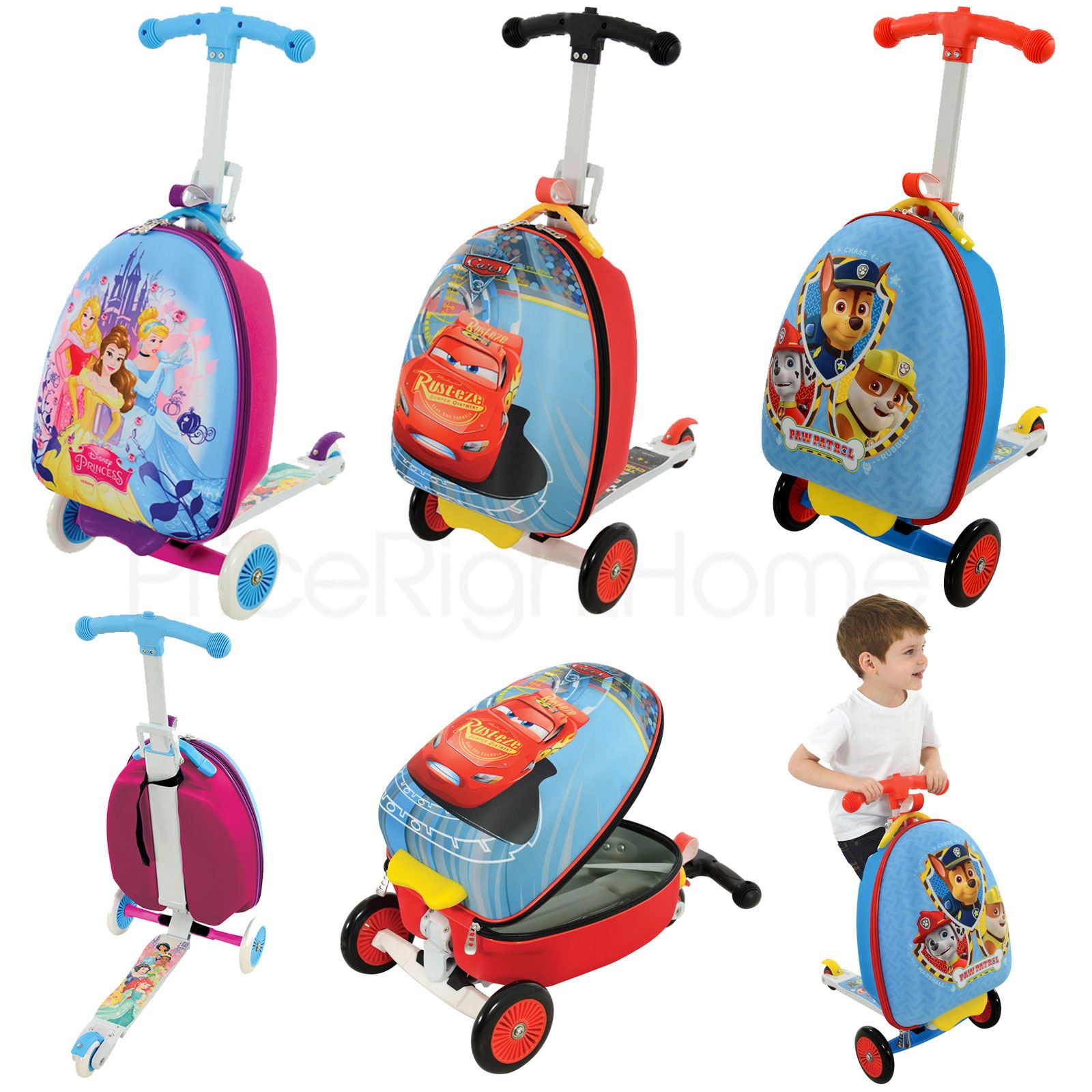 paw patrol luggage scooter