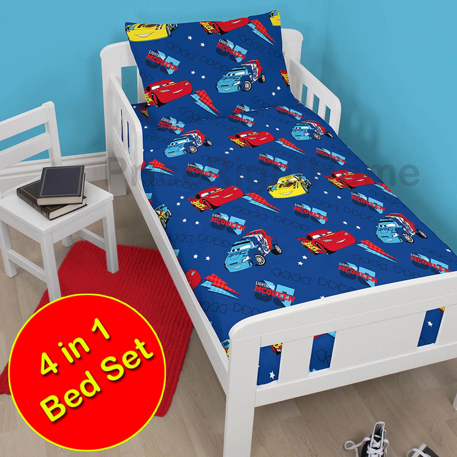 DISNEY CARS - DUVET COVERS SINGLE, DOUBLE & JUNIOR BEDDING / FITTED SHEET - Picture 9 of 29