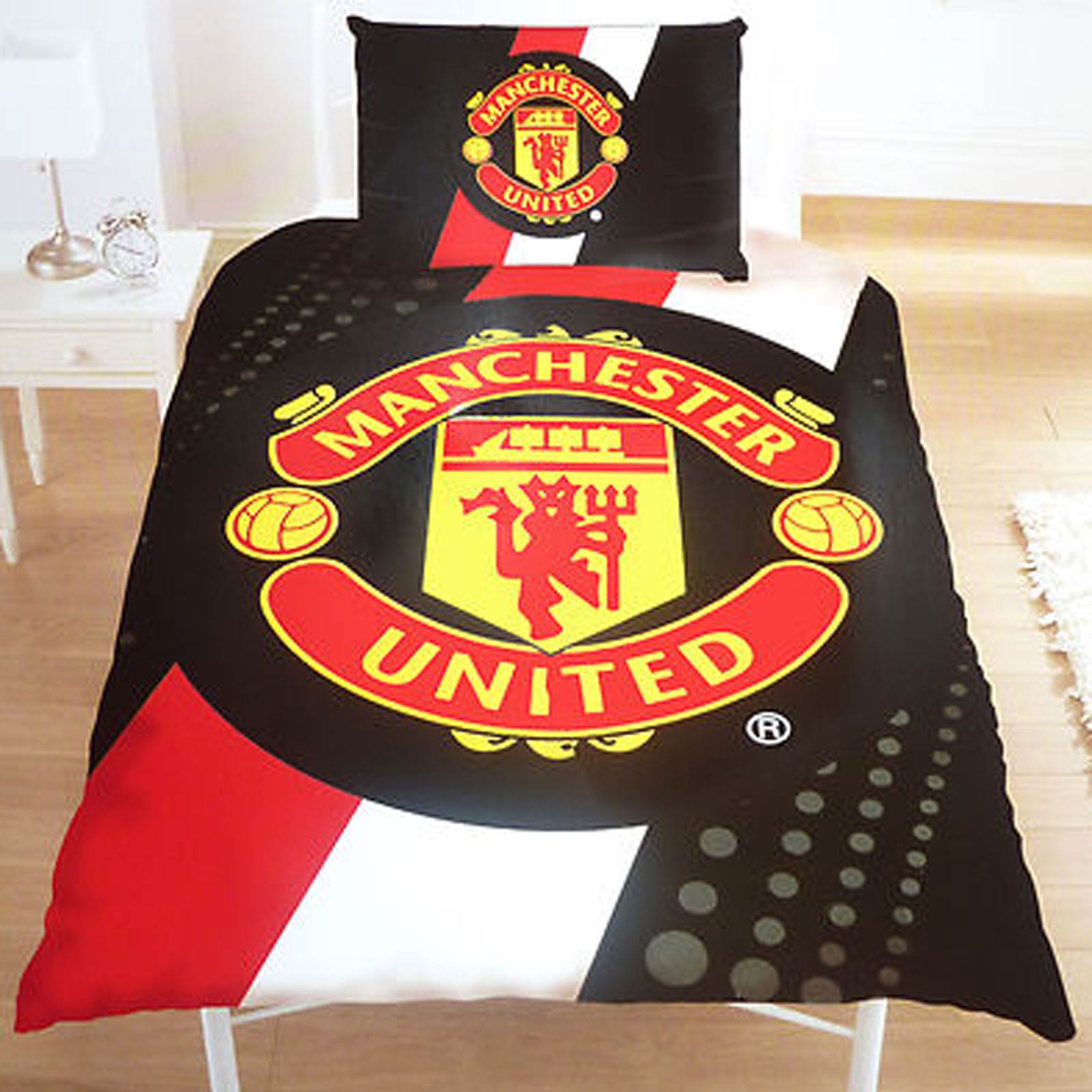 OFFICIAL FOOTBALL CLUB DUVET COVER SETS CHELSEA MANCHESTER BARCELONA