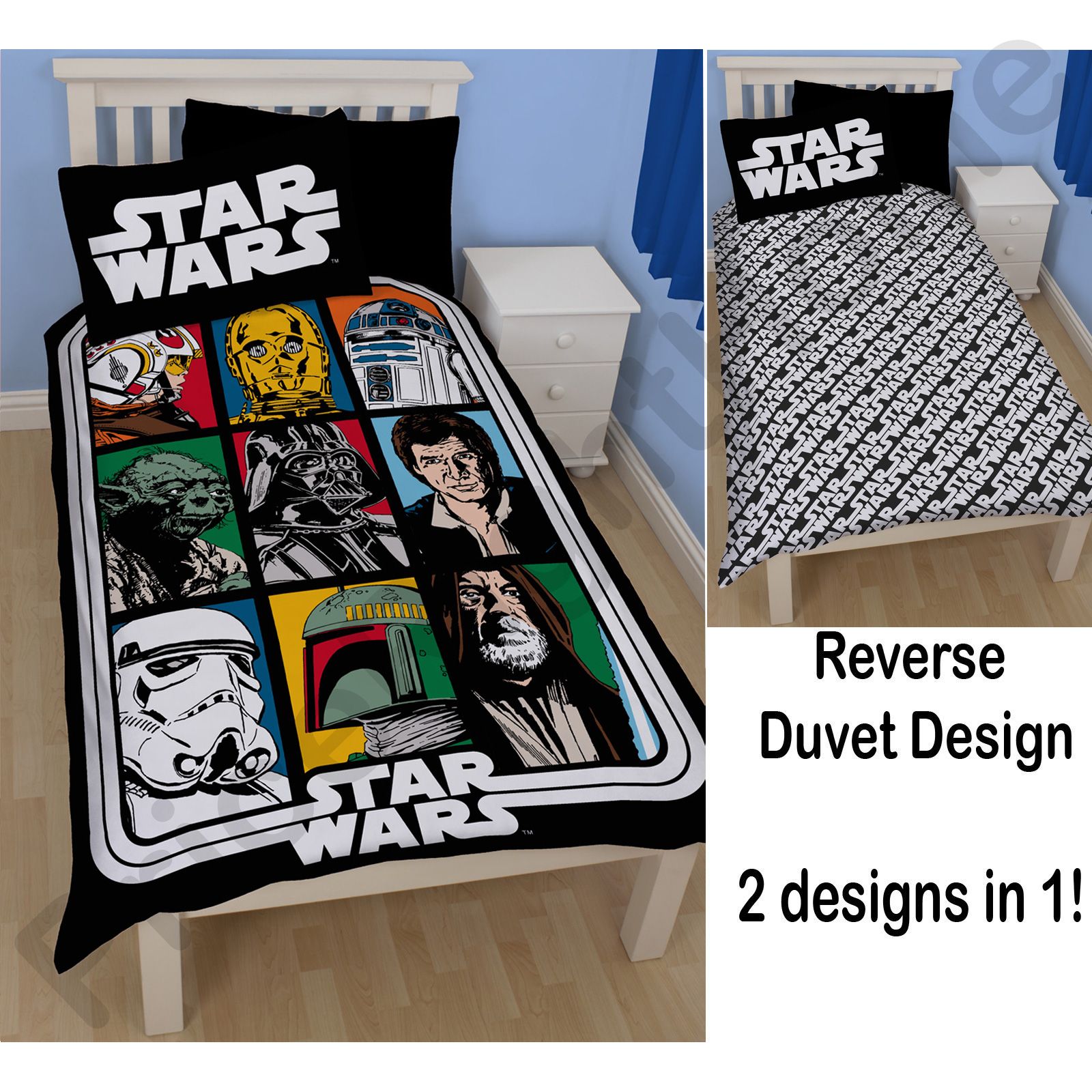STAR WARS DUVET COVERS BEDDING BEDROOM NEW AND OFFICIAL eBay