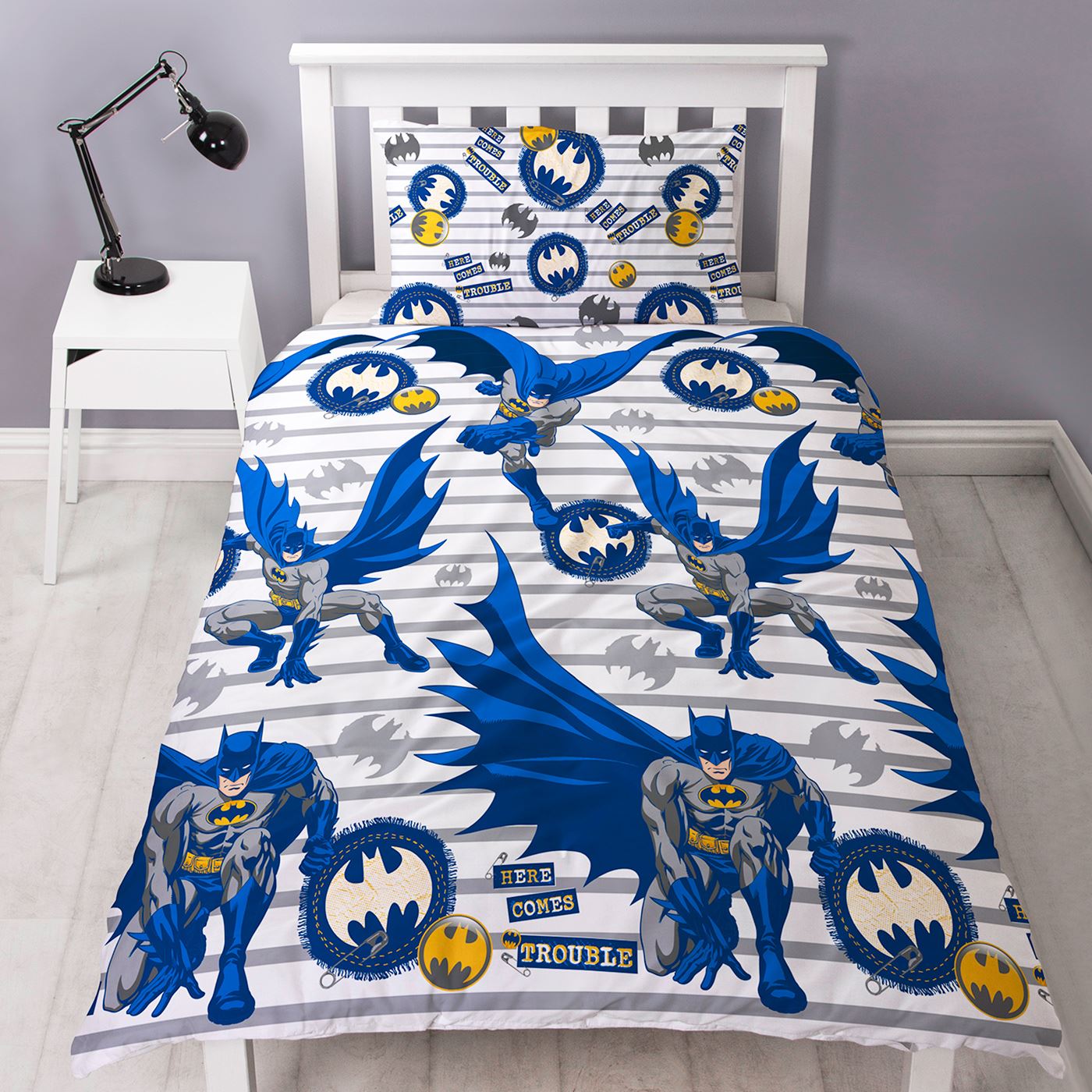 DC COMICS BATMAN & SUPERMAN DUVET COVERS KIDS SINGLE DOUBLE BEDDING eBay
