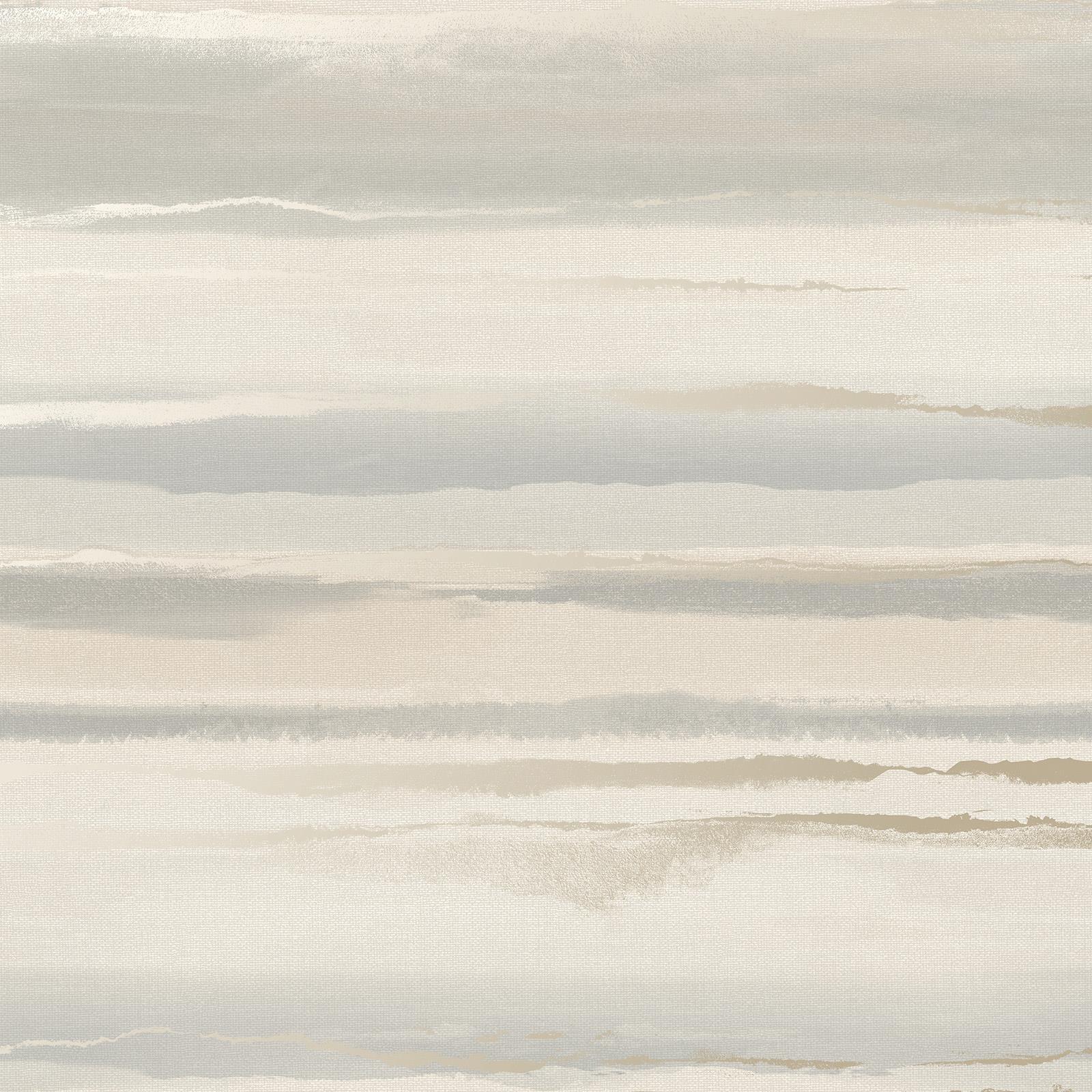 Design Library Mirage Horizon Wallpaper Calm Metallic Layers Stripes - 4 Colours - Picture 14 of 17