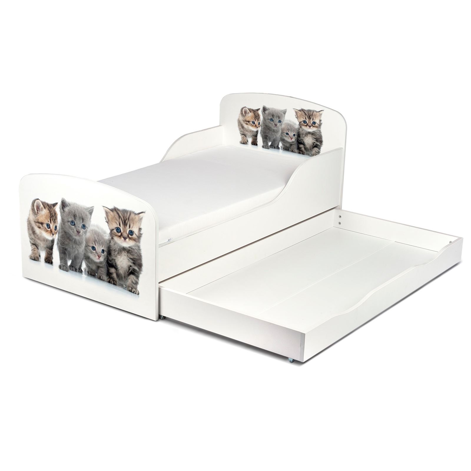 TODDLER BED + UNDERBED STORAGE MDF JUNIOR GIRLS BOYS / MATTRESS OPTIONAL eBay