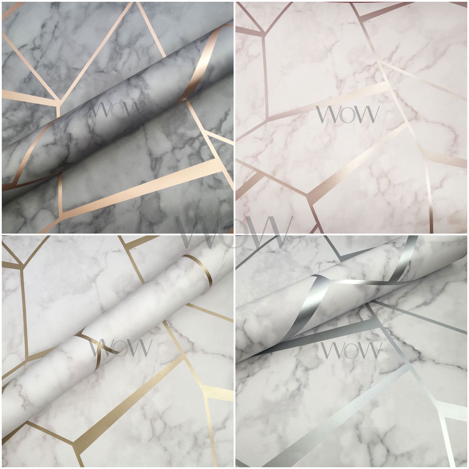 FINE DECOR FRACTAL MARBLE GEOMETRIC METALLIC WALLPAPER eBay