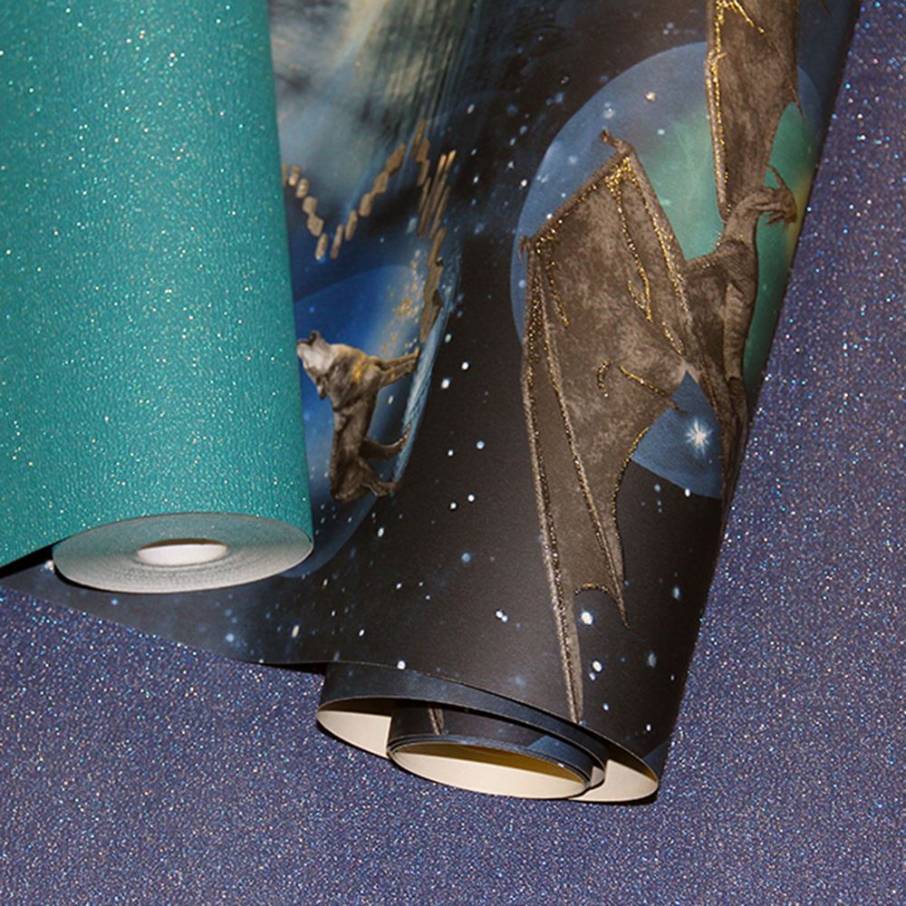 ARTHOUSE GIRLS IMAGINE FUN & GLITTER WALLPAPER MERMAID, UNICORN