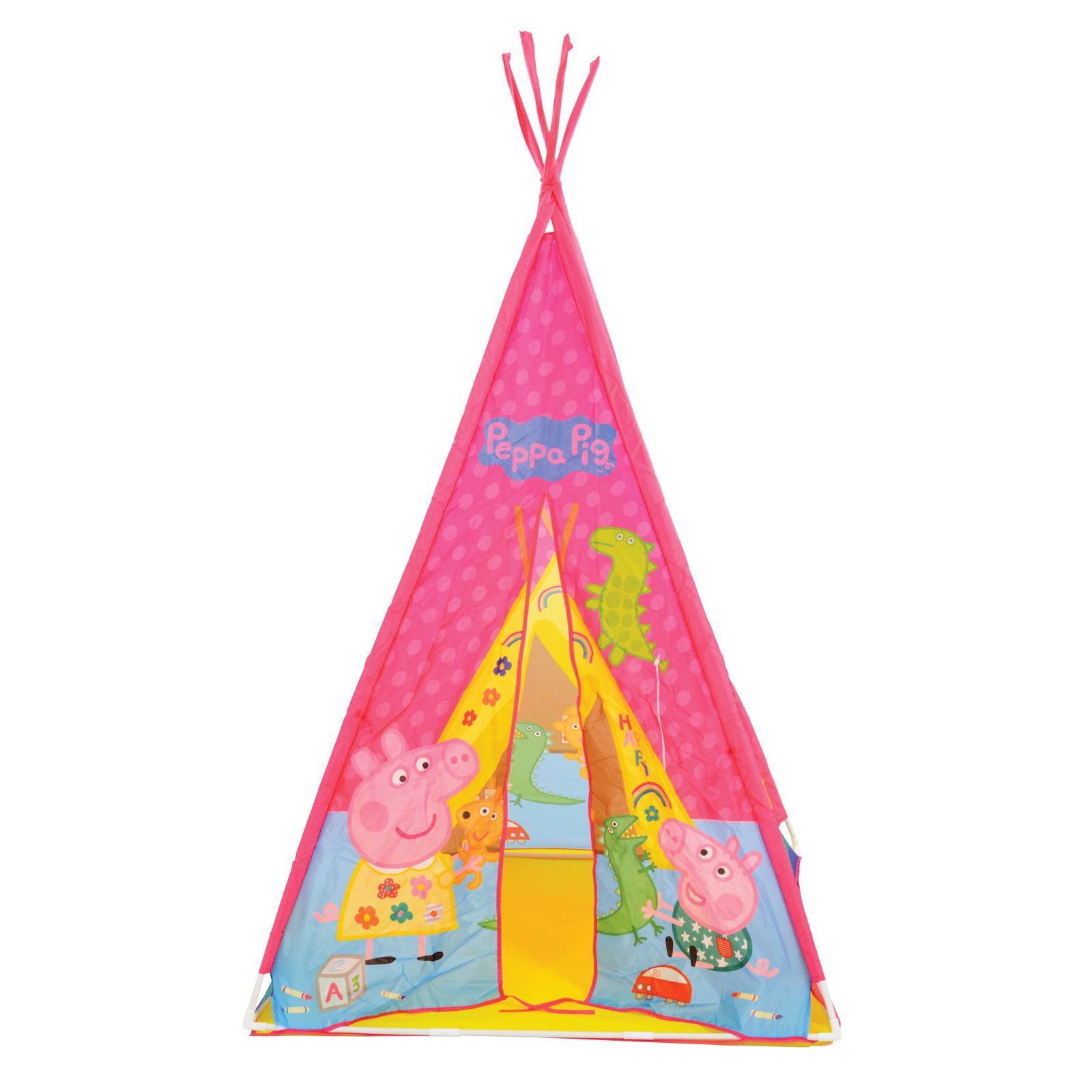 Peppa Pig Teepee Play Tent Secret Den Childrens Pink Ages 3