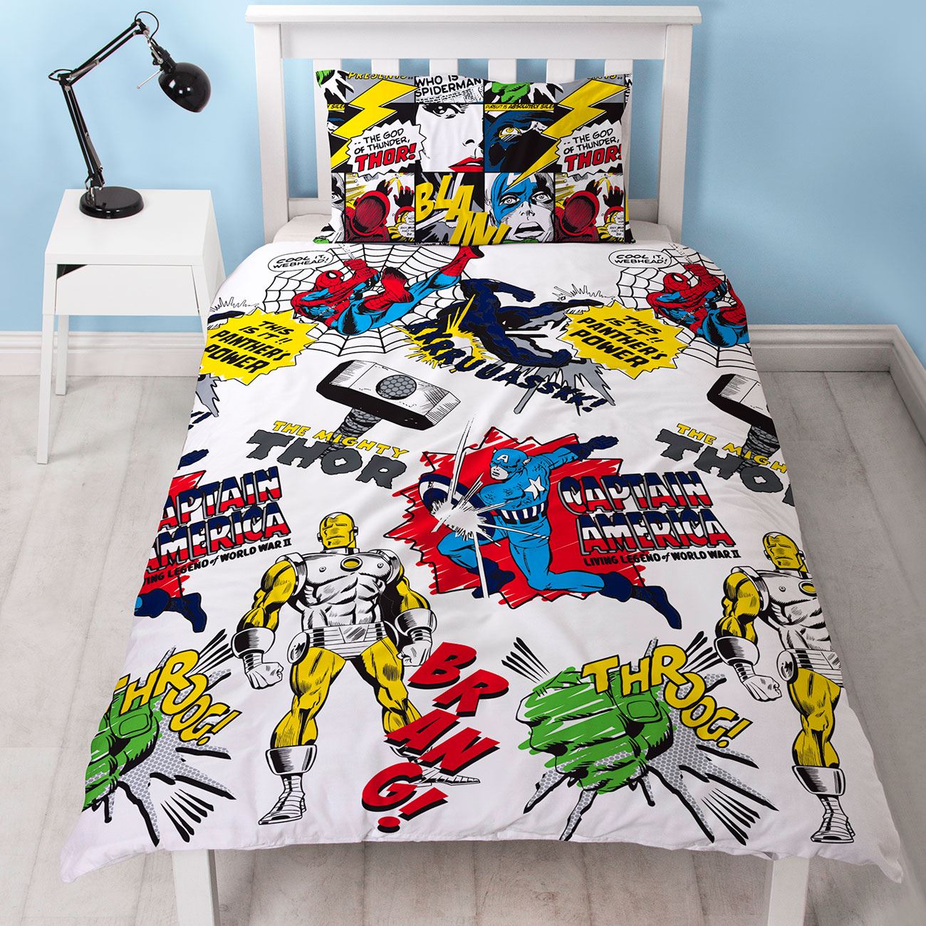 superhero single duvet cover