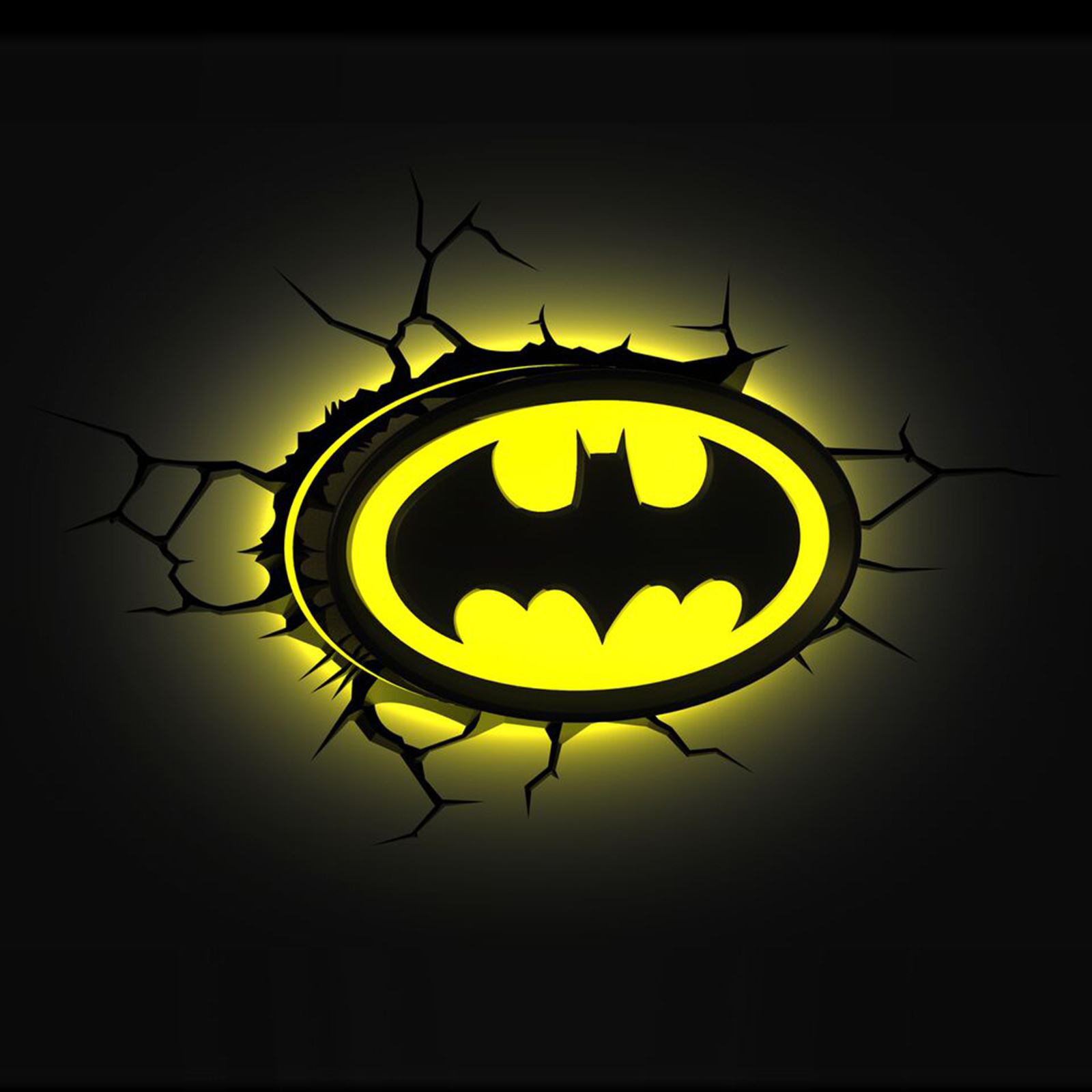 BATMAN LOGO 3D LED WALL NIGHT LIGHT NEW DC COMICS BEDROOM eBay