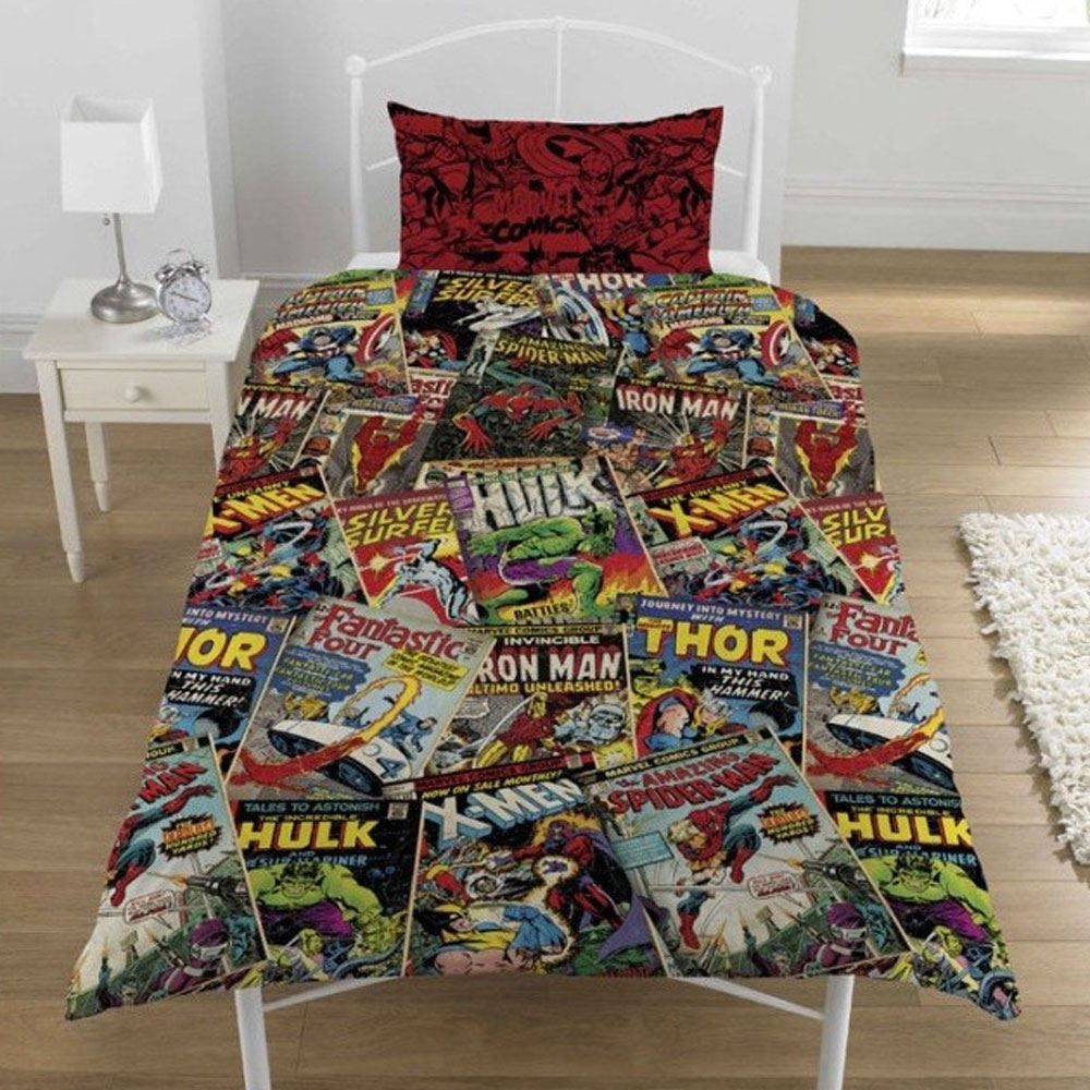 OFFICIAL AVENGERS MARVEL COMICS BEDDING + BEDROOM ACCESSORIES DUVETS