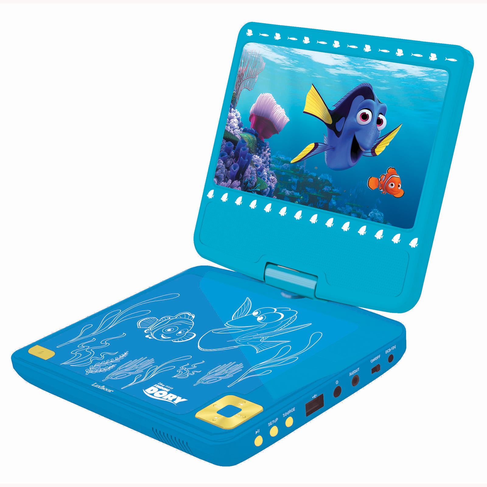 KIDS PORTABLE DVD PLAYER FROZEN AVENGERS STAR WARS FINDING DORY NEW