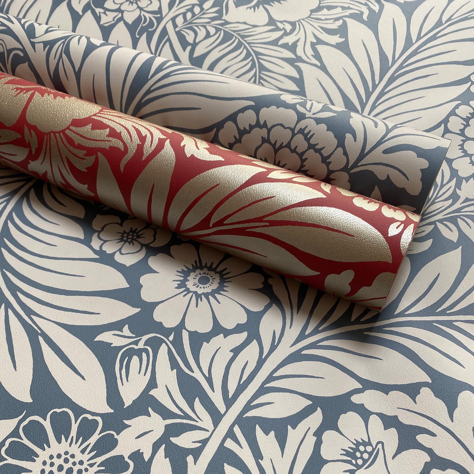 Belgravia Florence Leaf Wallpaper Victorian Floral Trails Leaves - Choose Colour - Picture 8 of 35