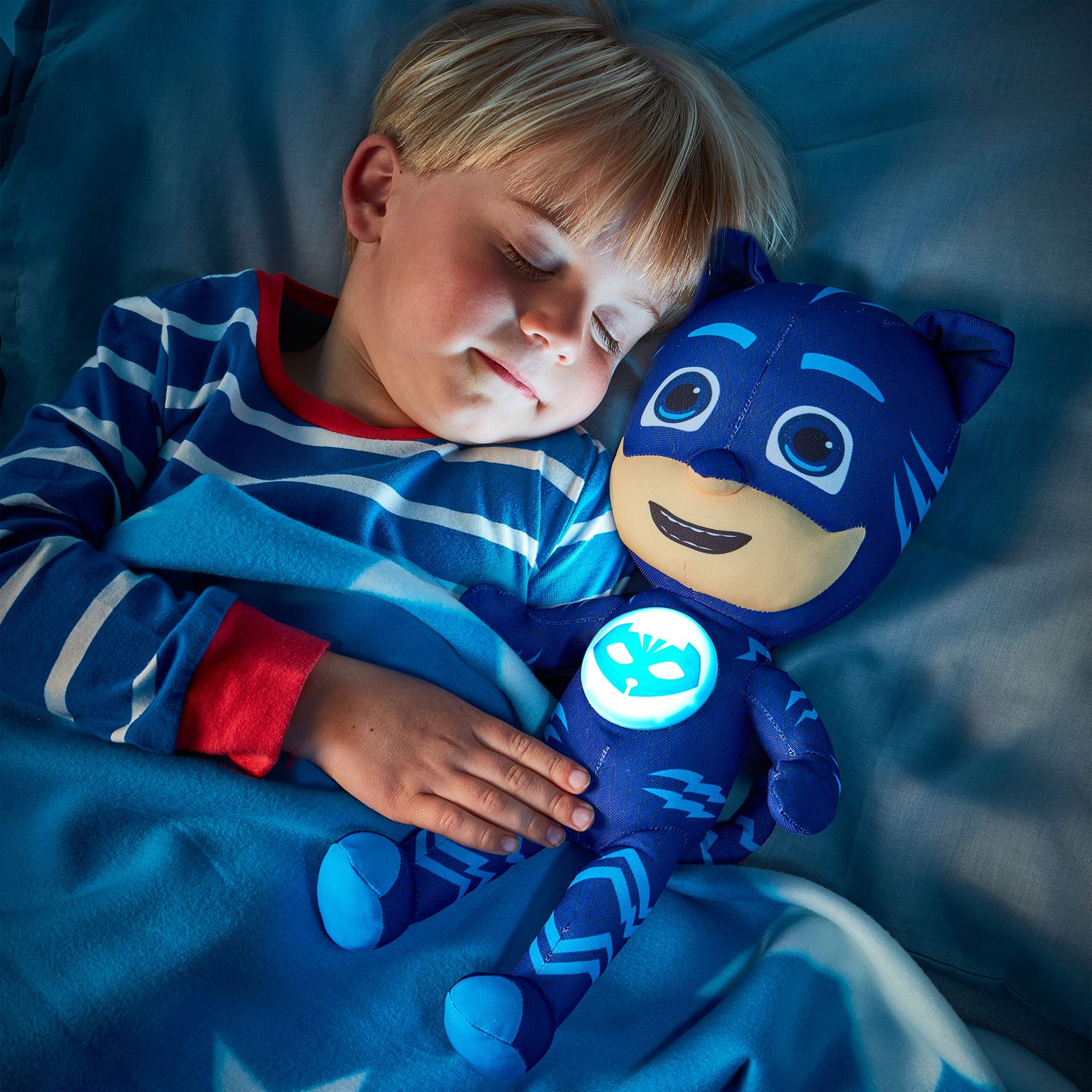 Bleu Simba PJ Masks fonction Peluche Cat Boy 35 cm
