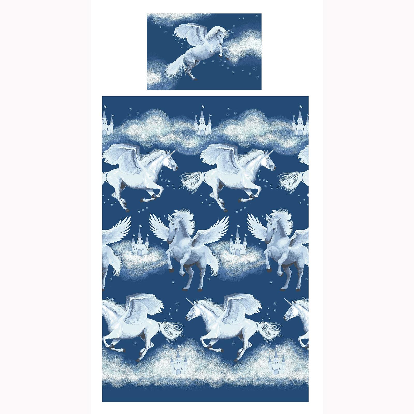 KIDS JUNIOR TODDLER DUVET COVER SET BEDDING - STARS CLOUDS DINOSAUR DISNEY - Picture 47 of 62