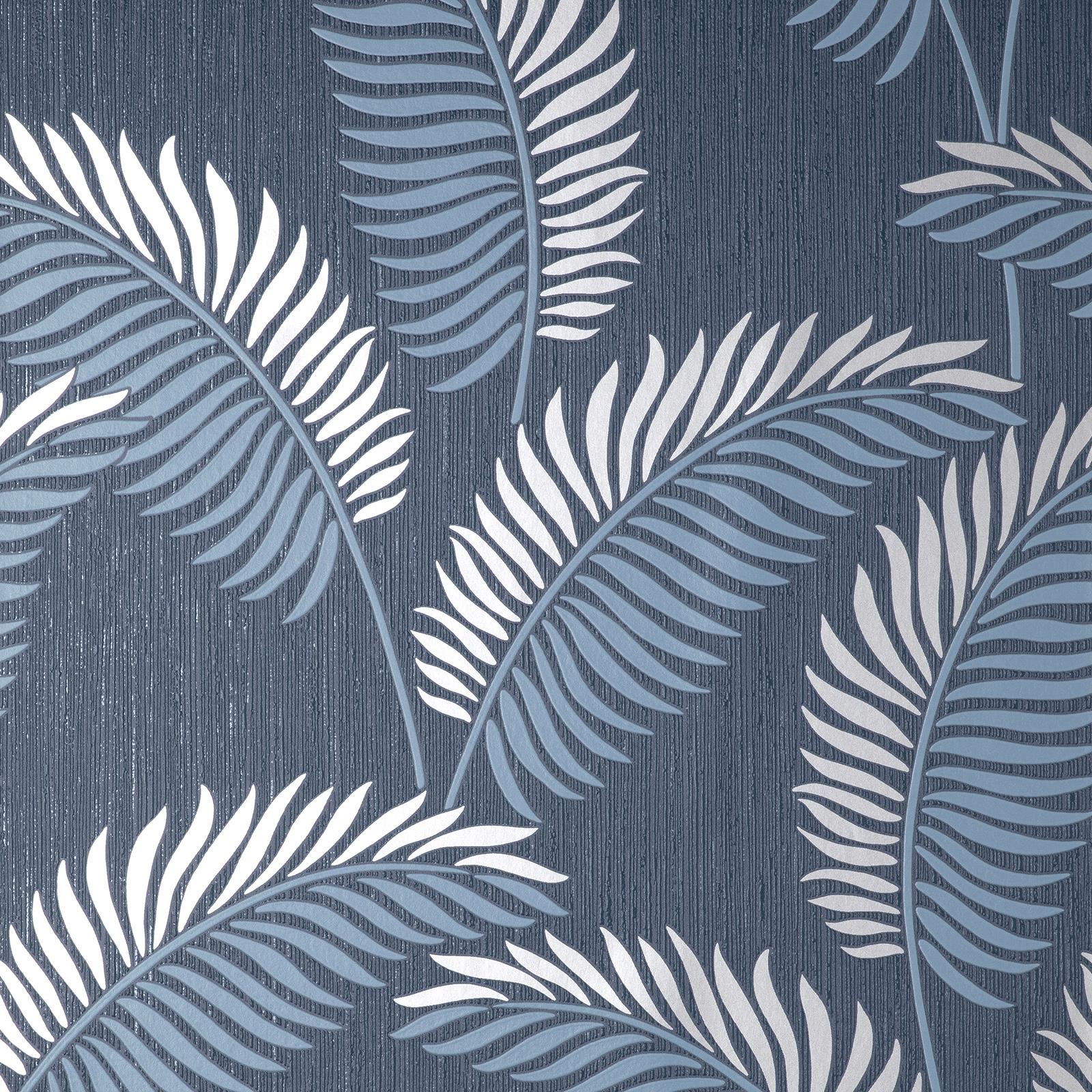 Fine Decor Cascade Leaf Wallpaper Tropical Metallic Fern Leaves - Various Colors - Picture 25 of 25