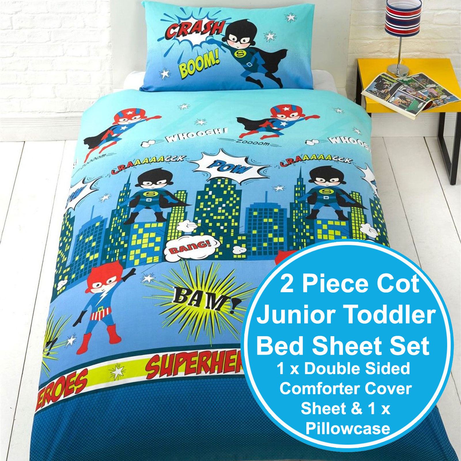 JUNIOR JUNIOR 4 IN 1 BUNDLE BEDDING SINGLE