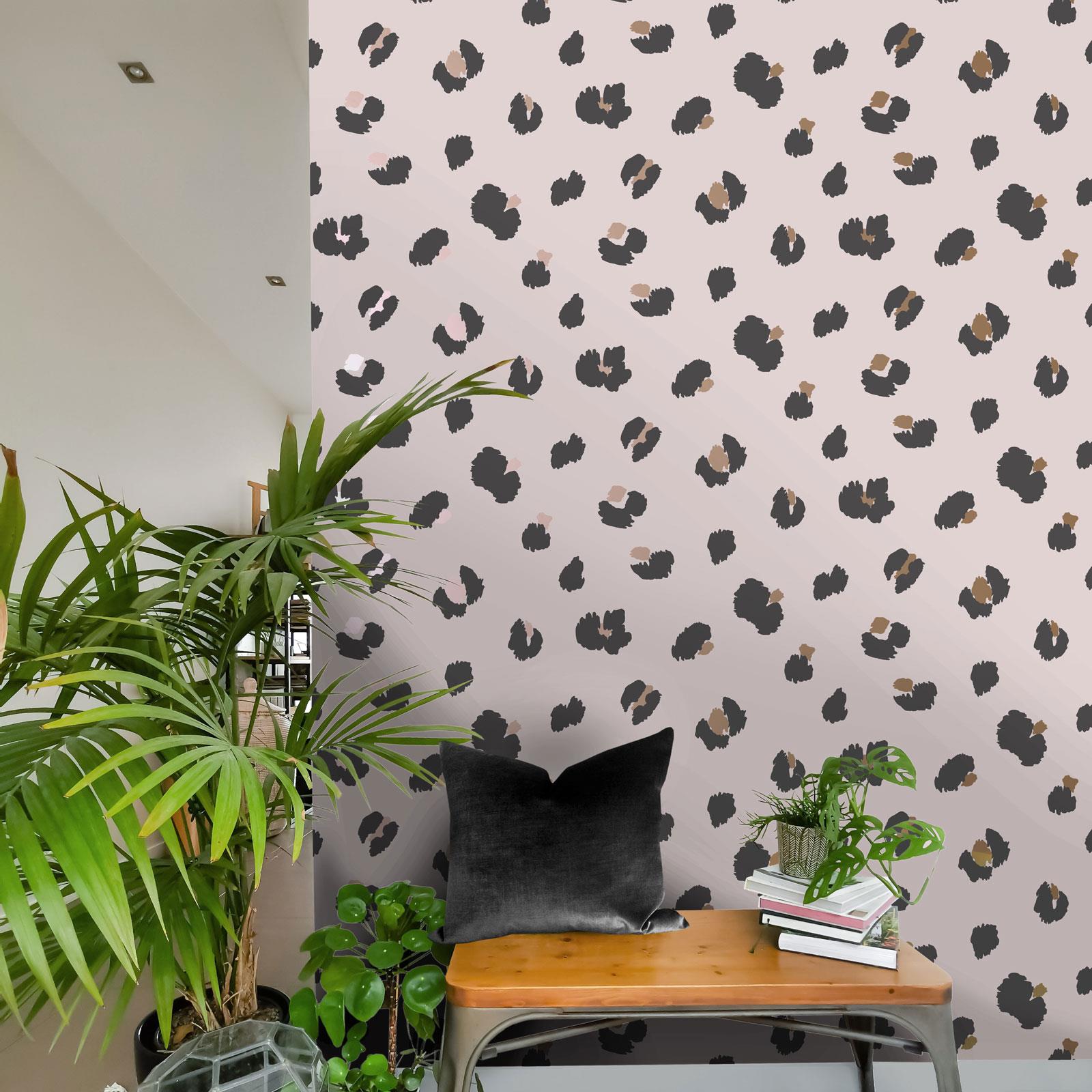 ANIMAL SKIN PRINT WALLPAPER - GLITTER METALLIC - TIGER ZEBRA SNAKE LEOPARD SPOTS - Picture 32 of 56
