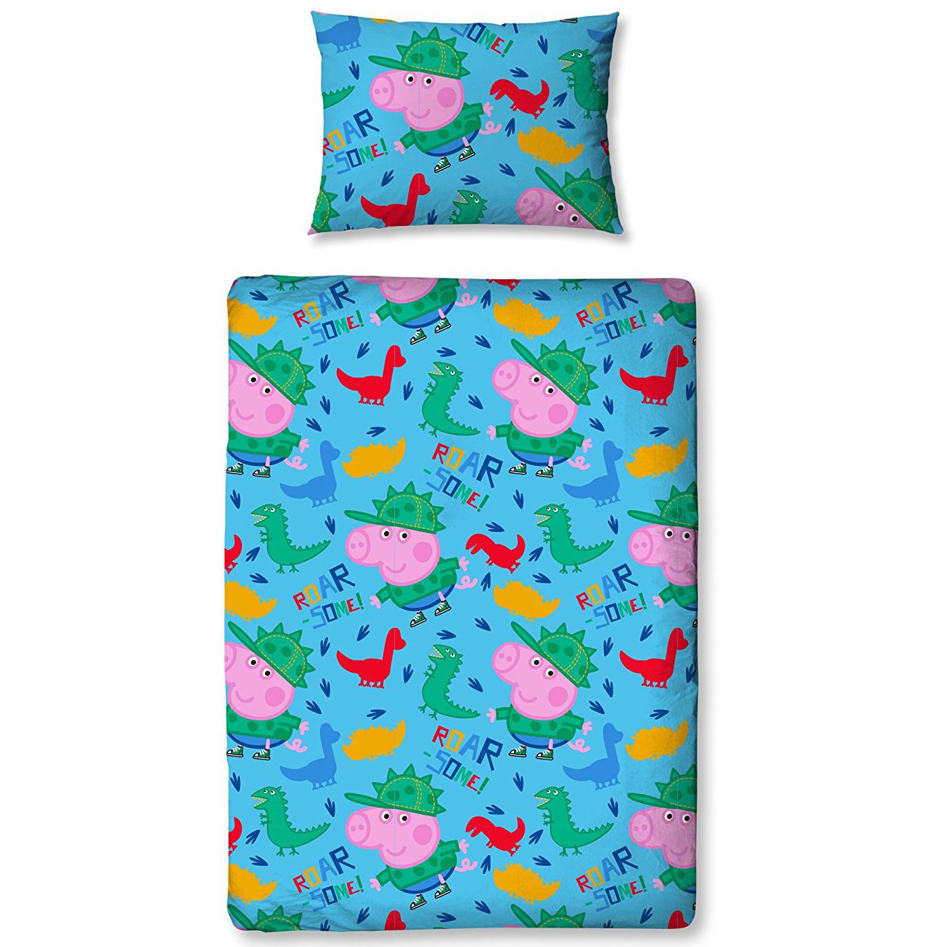 OFFICIAL PEPPA PIG DUVET COVERS SETS SINGLE DOUBLE FITTED SHEET KIDS eBay