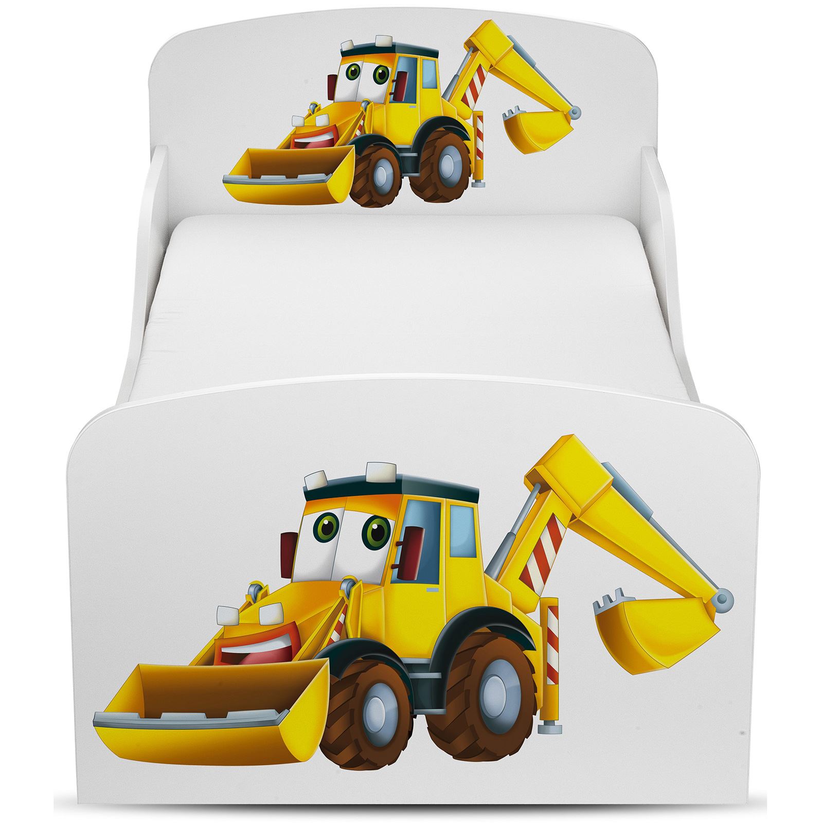 TODDLER BED KIDS COTBED JUNIOR BOYS GIRLS BEDROOM NURSERY - WHITE | MULTI - Picture 13 of 52