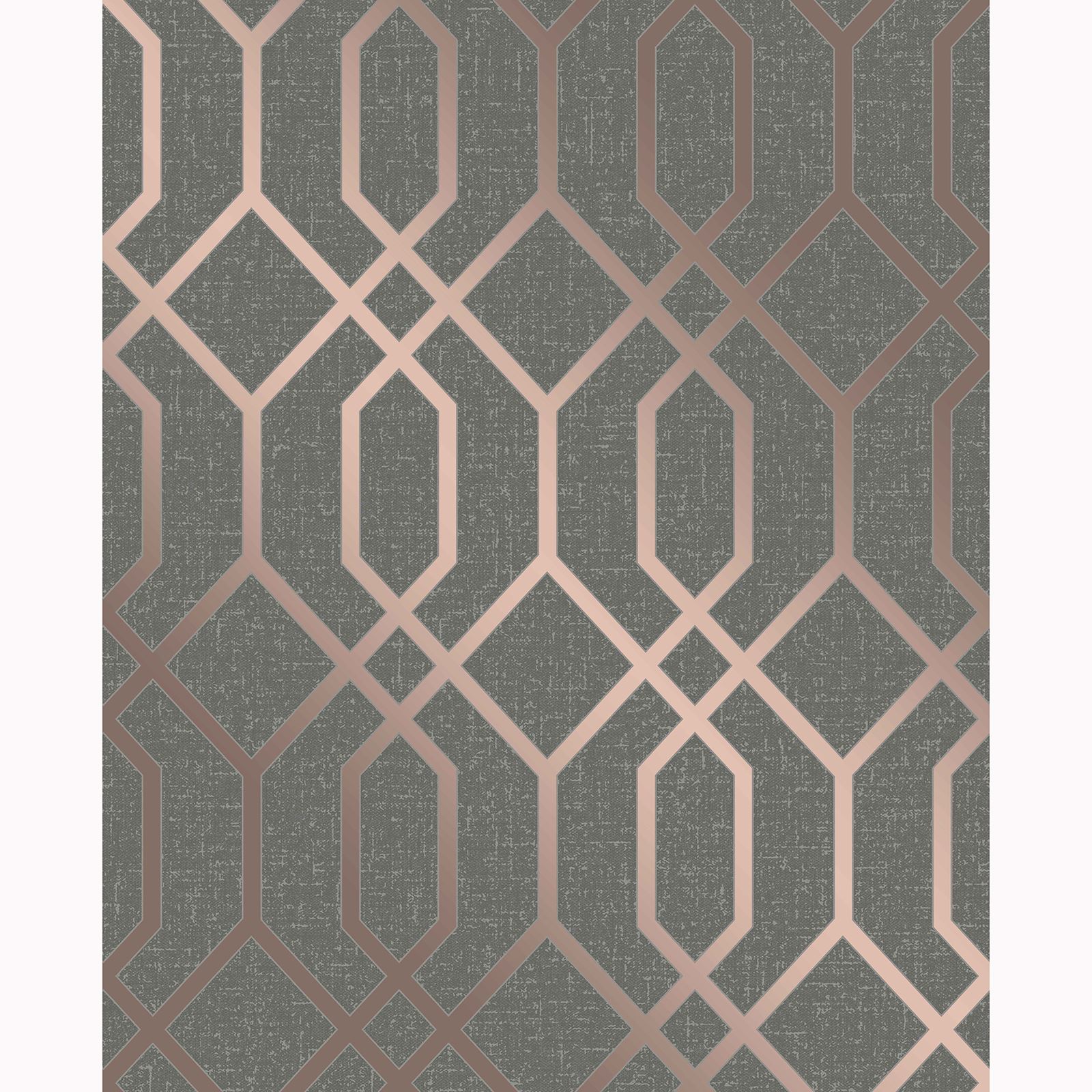 FINE DECOR QUARTZ TRELLIS GEOMETRIC WALLPAPER METALLIC / GLITTER eBay