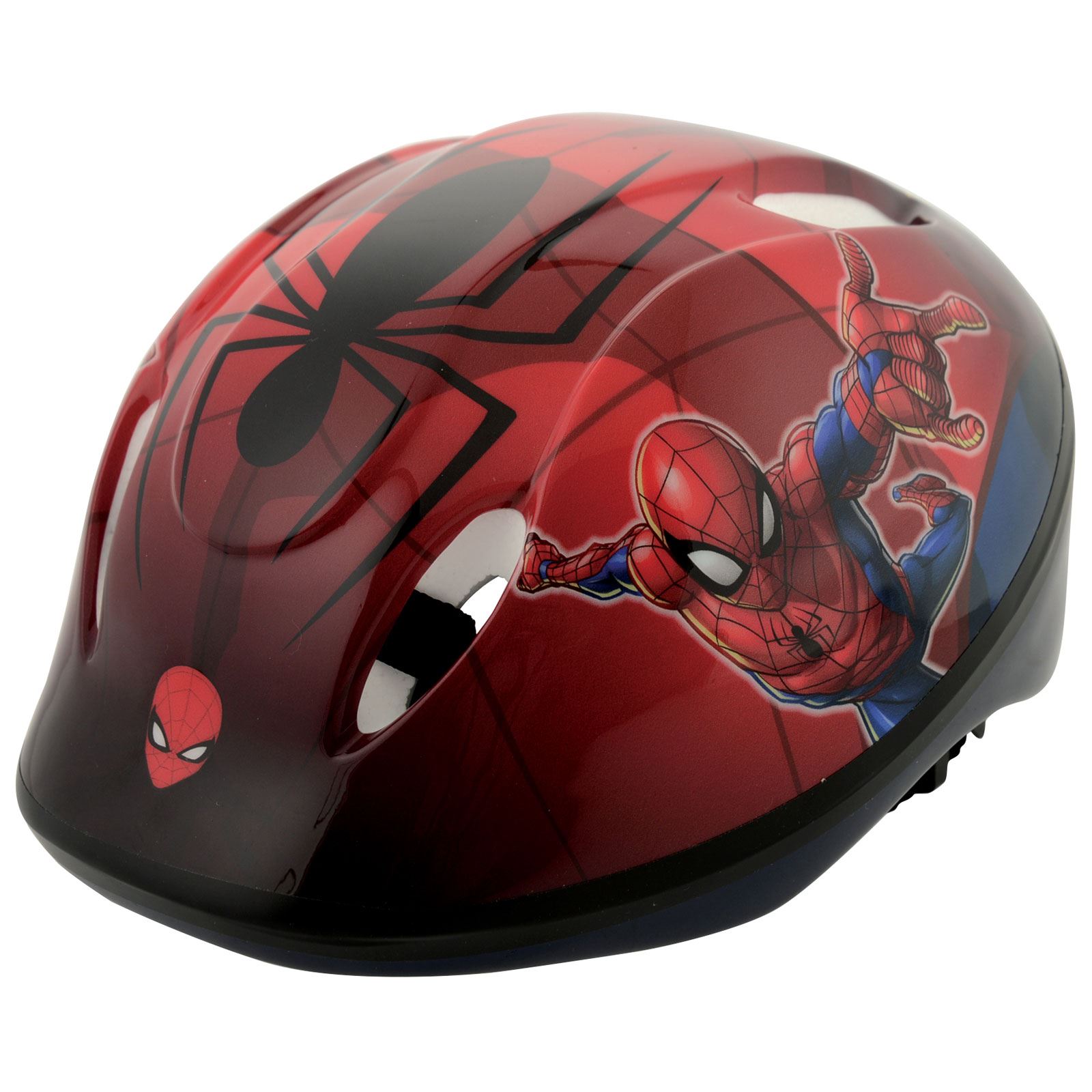 MARVEL SPIDERMAN SAFETY HELMET WITH ADJUSTABLE STRAPS & FOAM PADDING