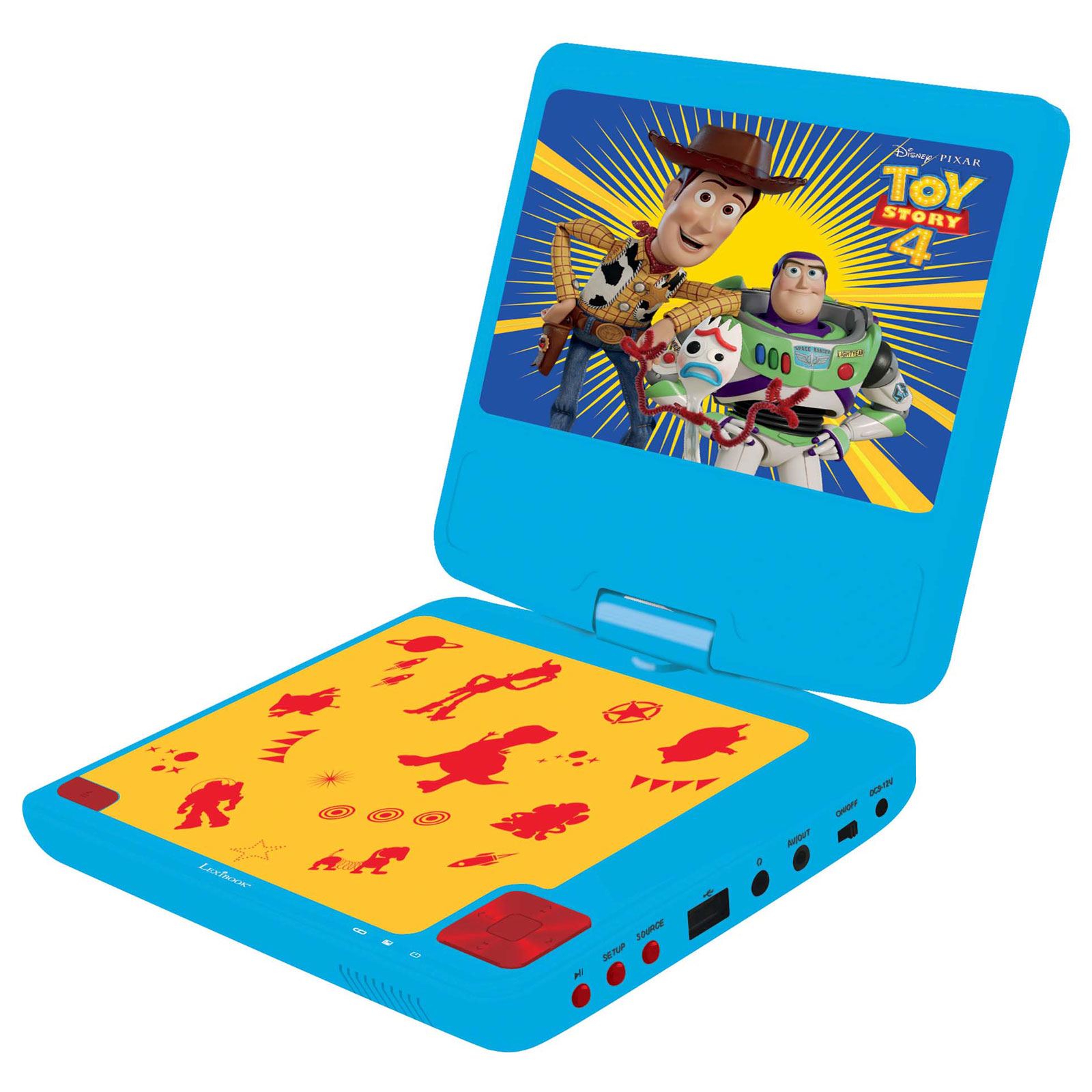 TOY STORY 4 DVD PLAYER PORTABLE 7" LCD DISPLAY BUZZ WOODY FORKY KIDS eBay